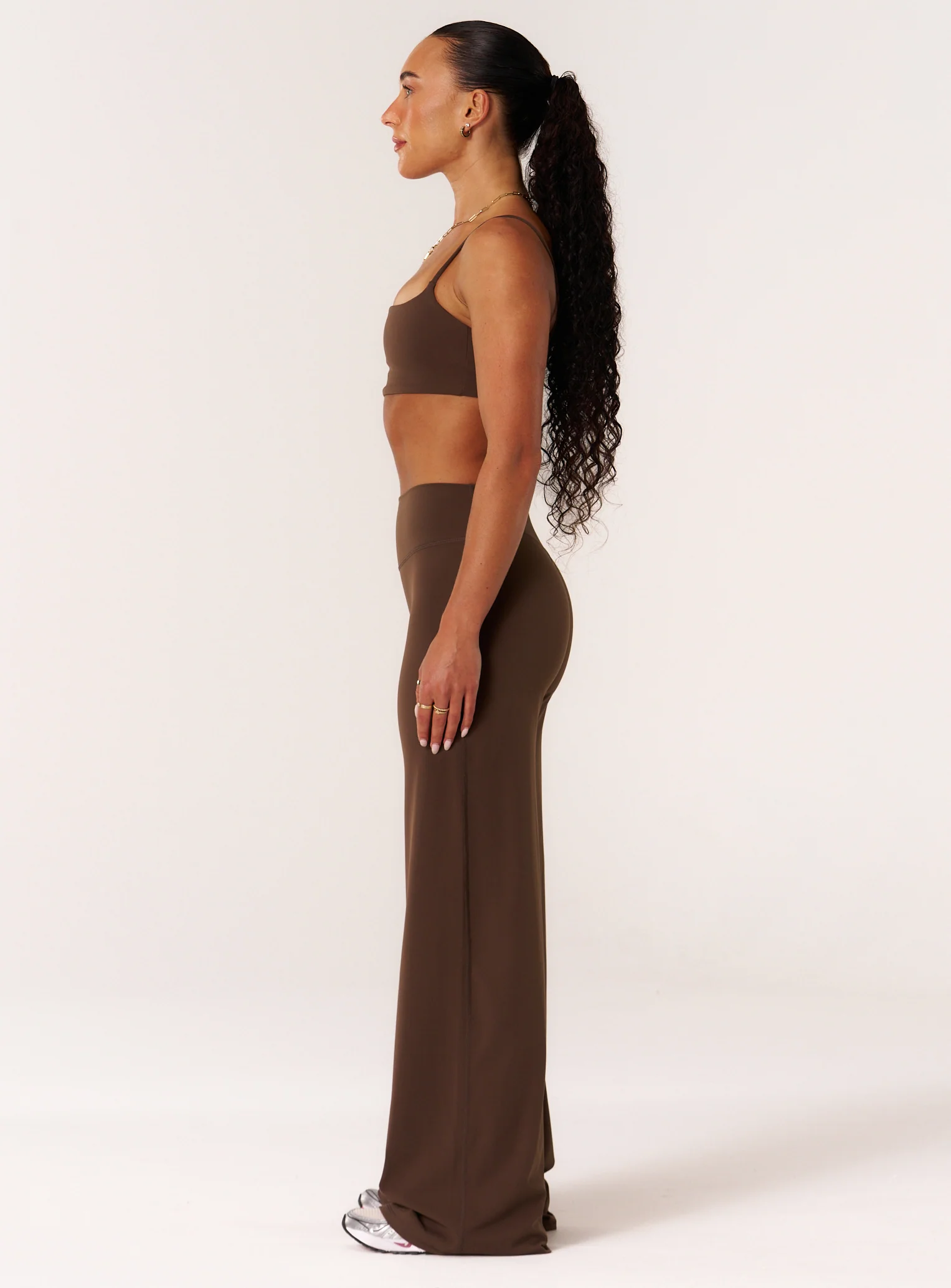 Cloud Compression Wide Leg Leggings - Malt - Image 5