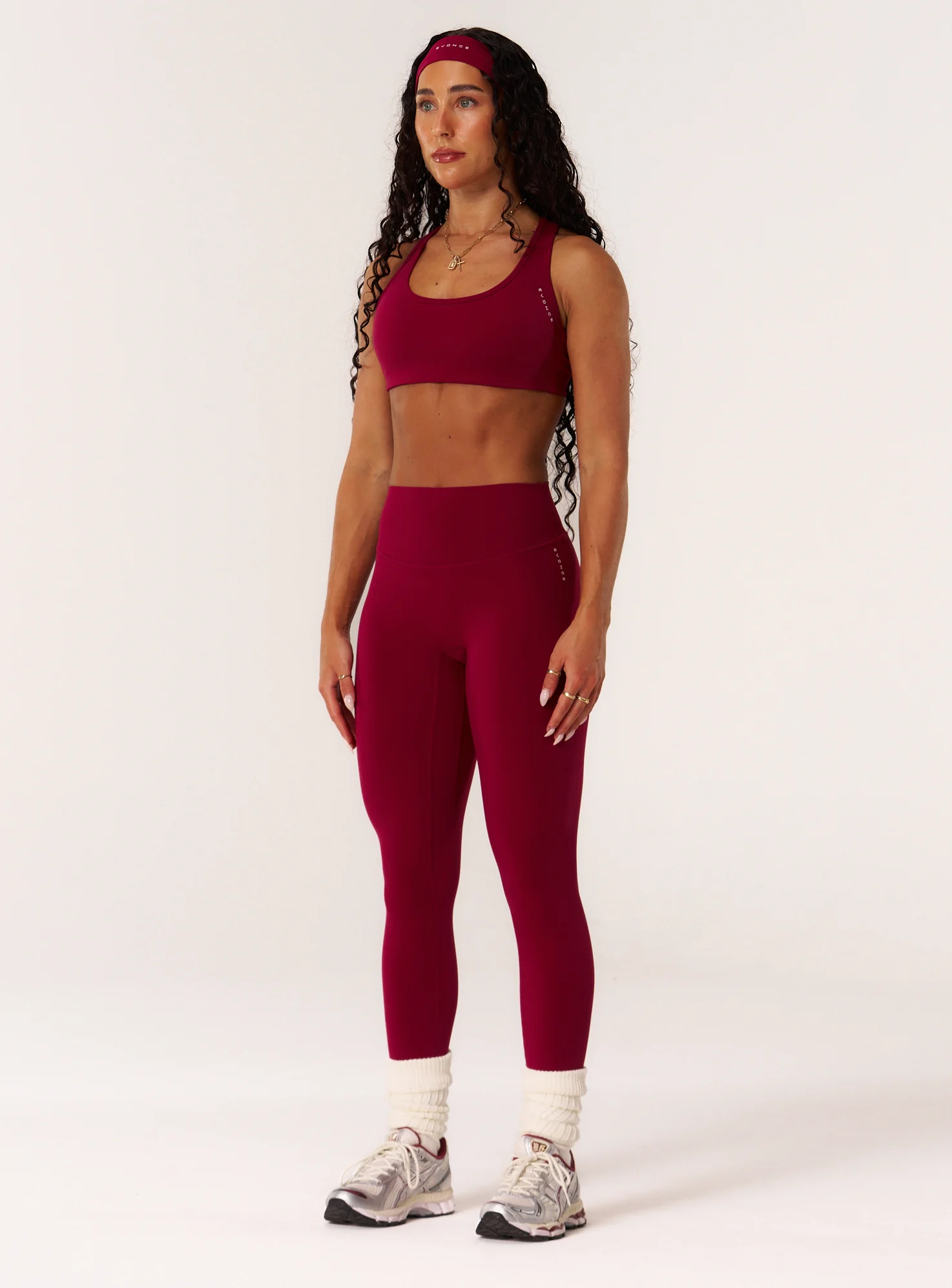 Cloud Compression Open Racer Back Bra - Beet - Image 4