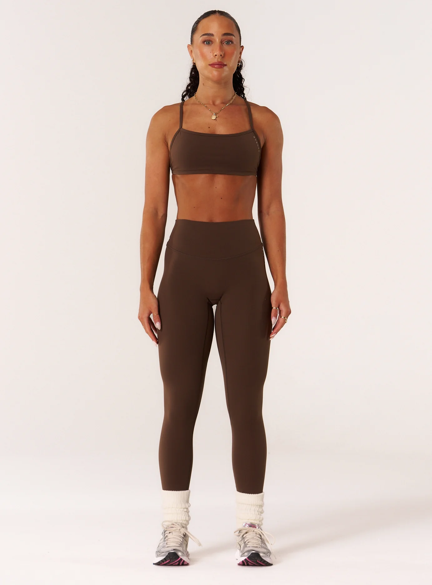 Cloud Compression Square Back Bra - Malt - Image 3