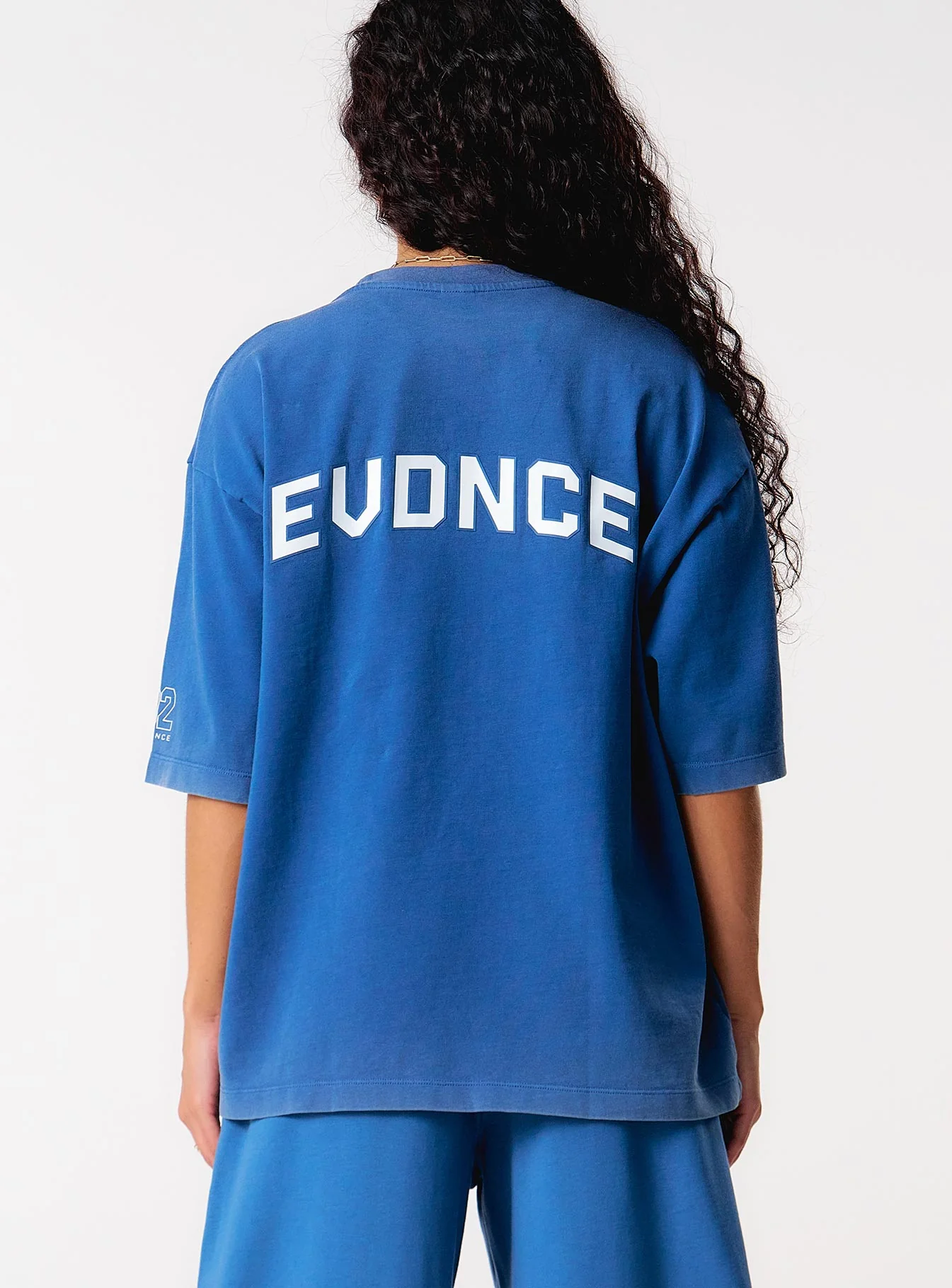 Core Oversized Tee - Washed Out Blue - Image 2