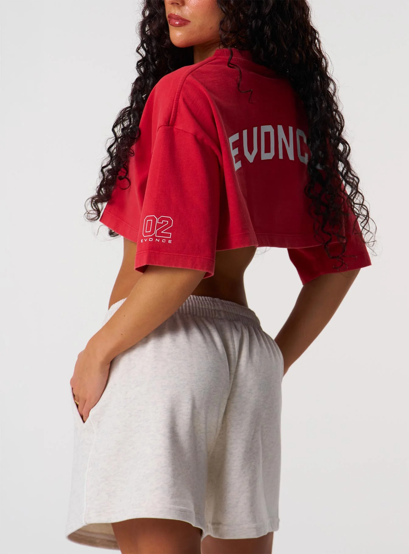 Core Relaxed Track Shorts - Grey Marl - Image 8