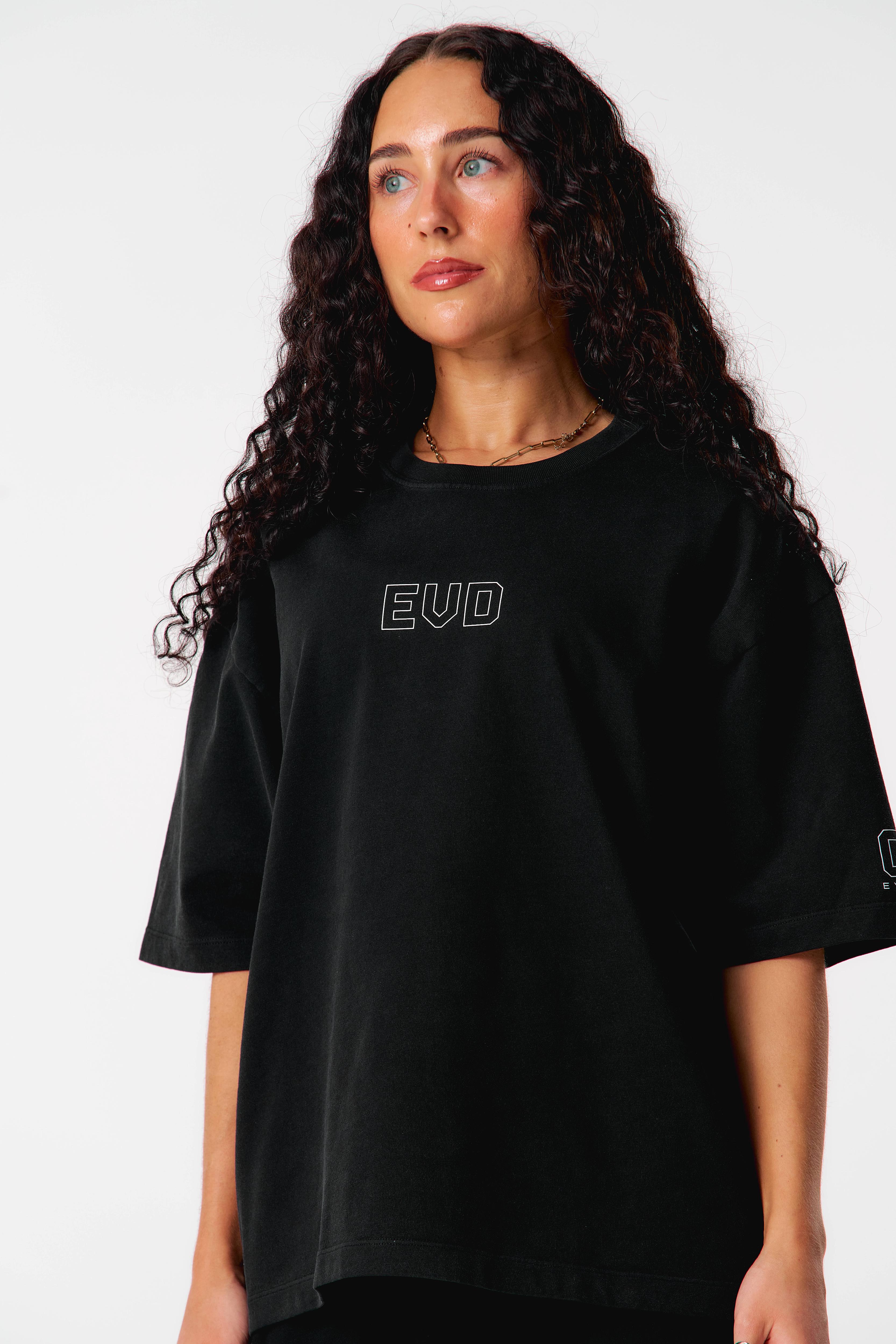Core Oversized Tee - Washed Out Black - Image 14