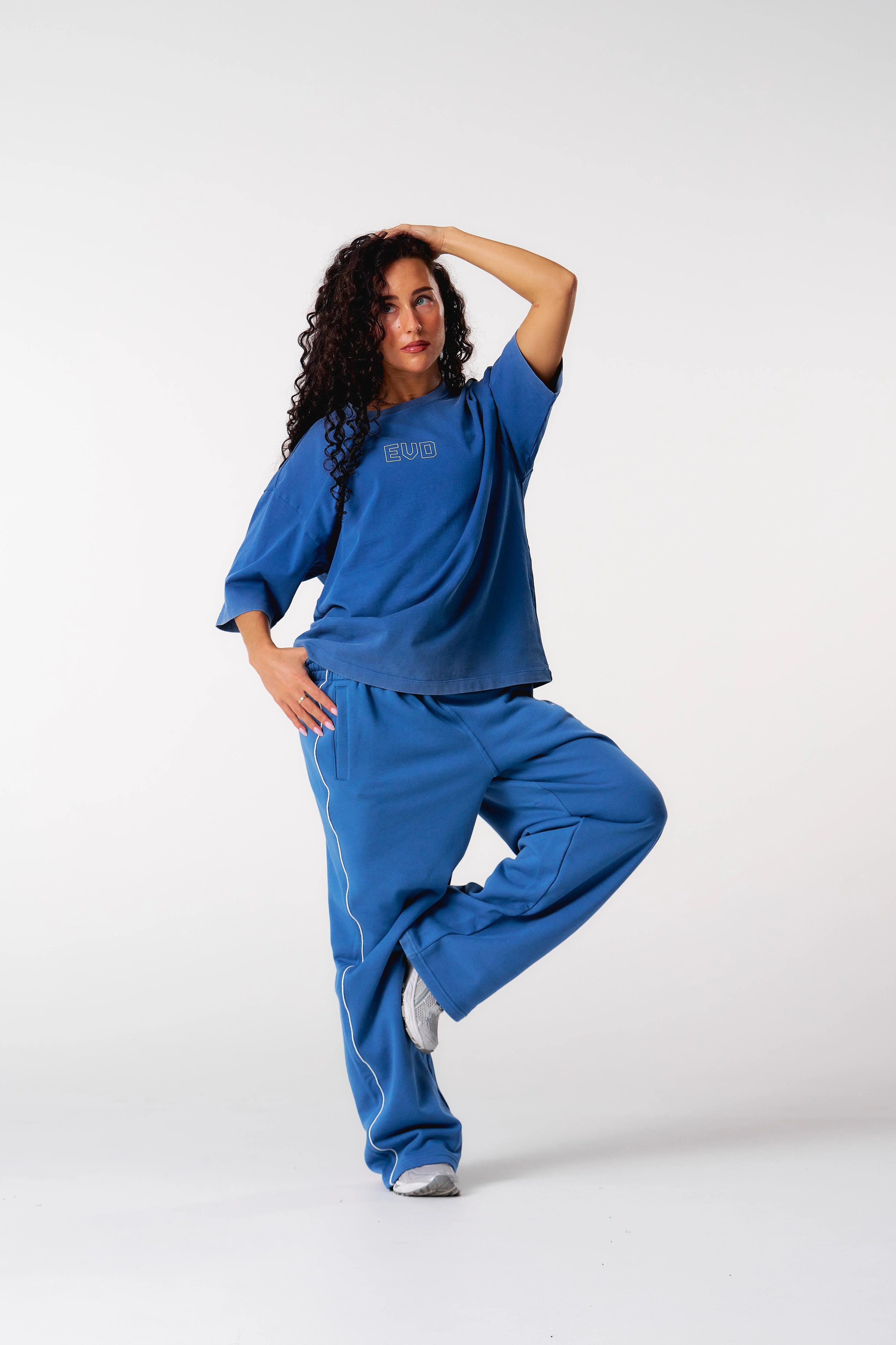 Core Oversized Tee - Washed Out Blue - Image 15