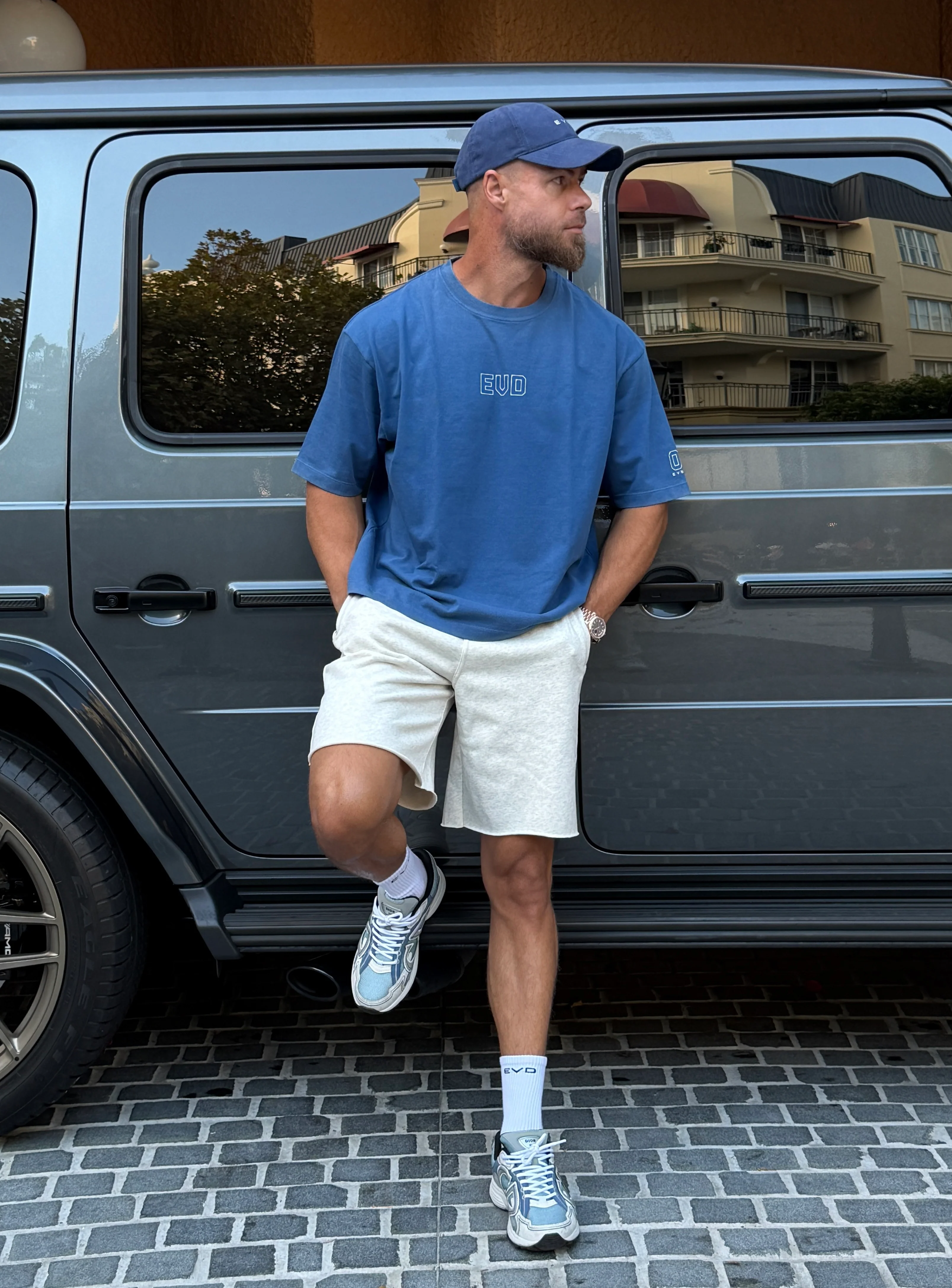 Core Oversized Tee - Washed Out Blue - Image 4