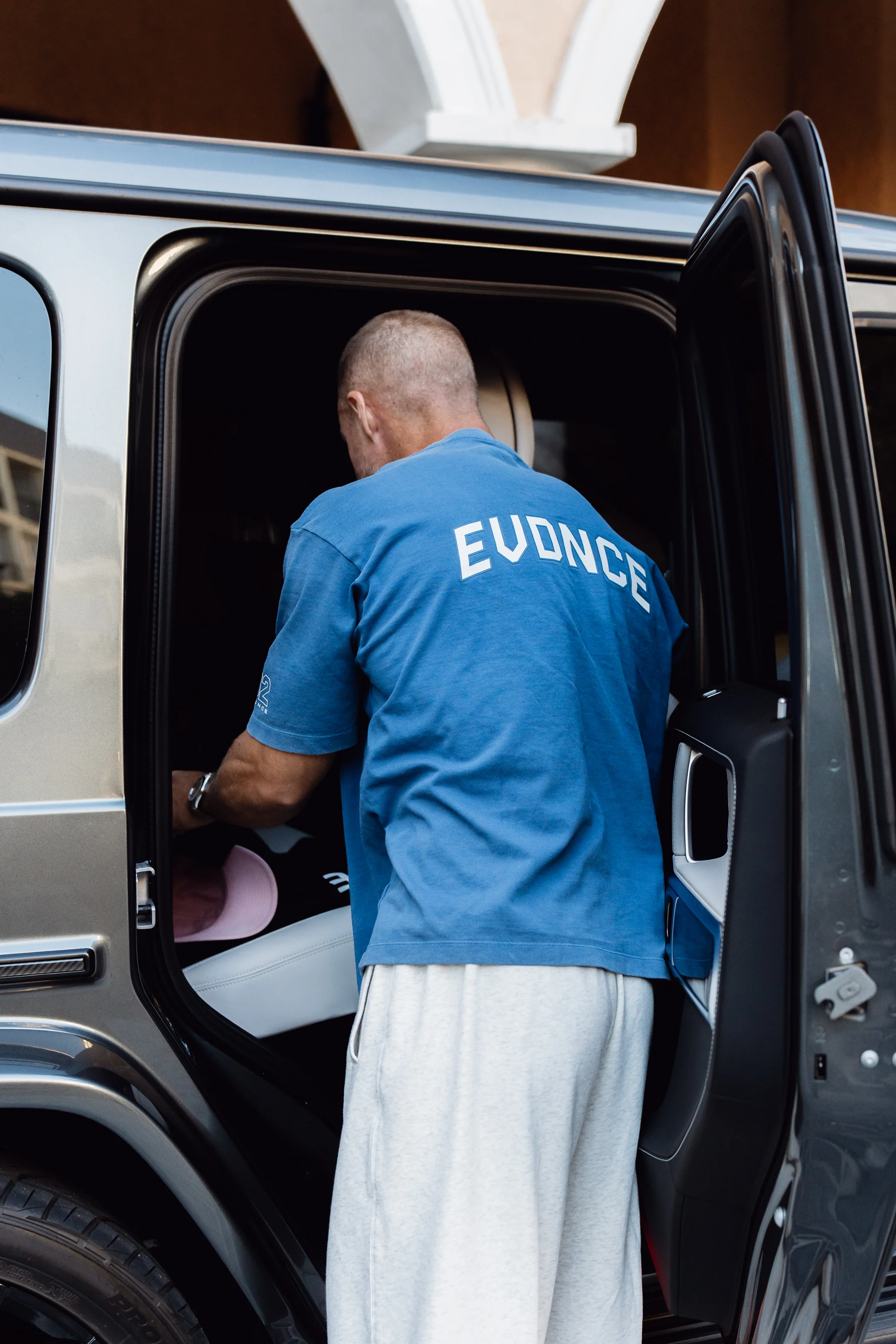 Core Oversized Tee - Washed Out Blue - Image 6