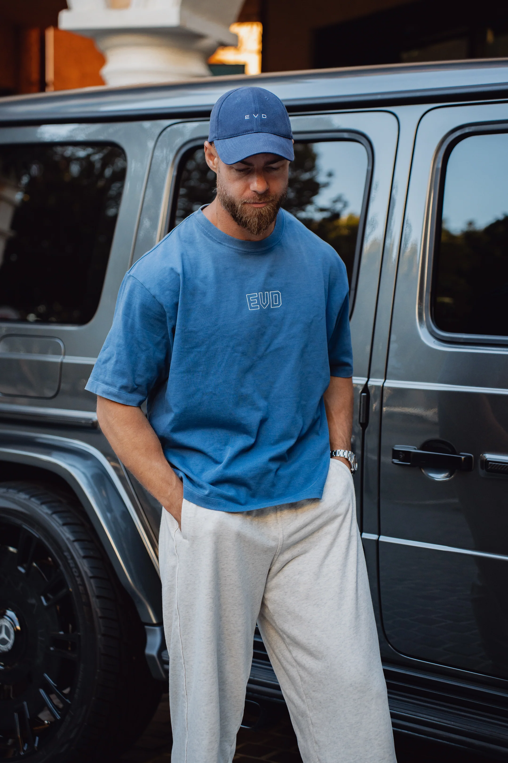 Core Oversized Tee - Washed Out Blue - Image 8