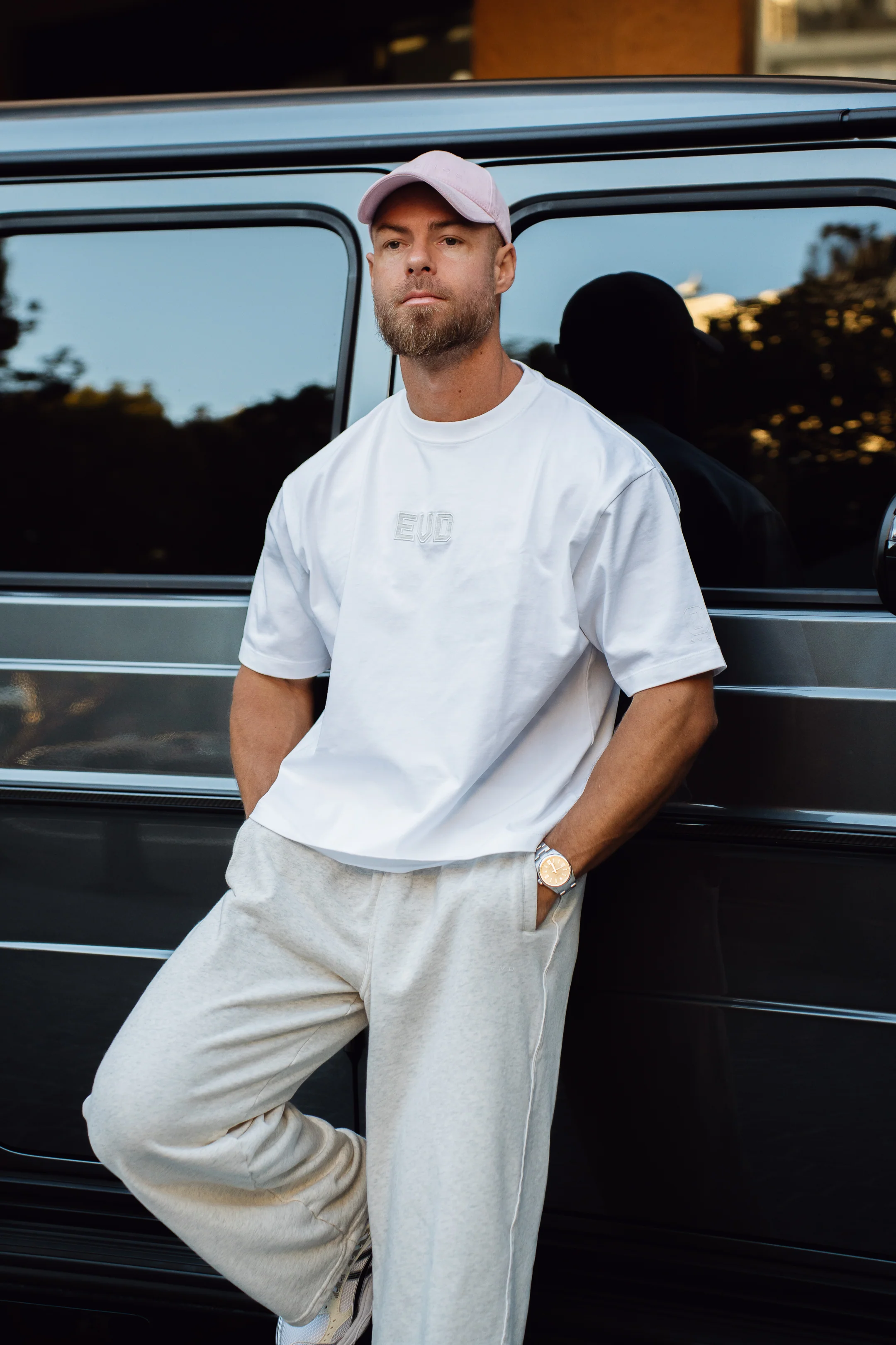 Core Oversized Tee - White - Image 4