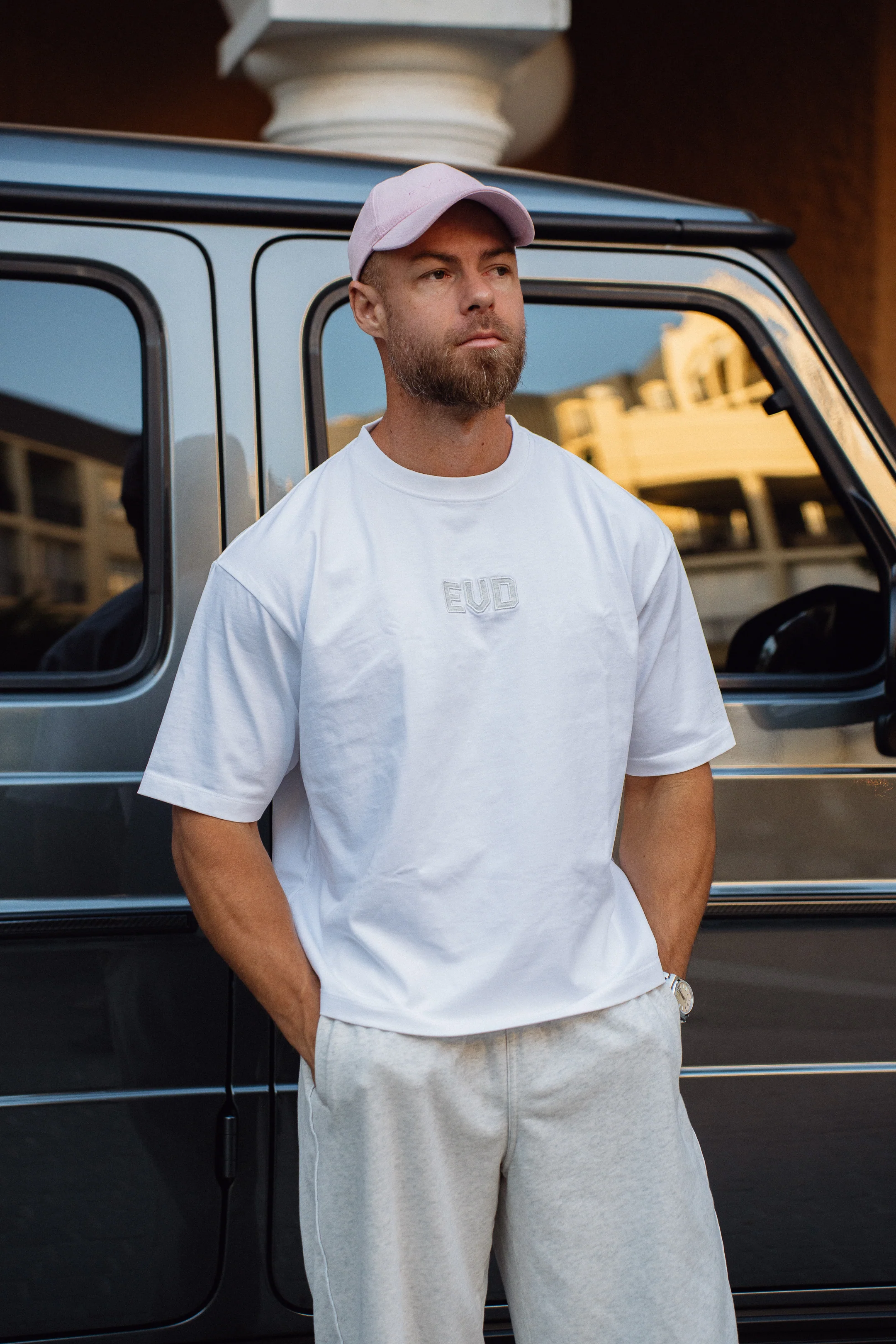 Core Oversized Tee - White - Image 5