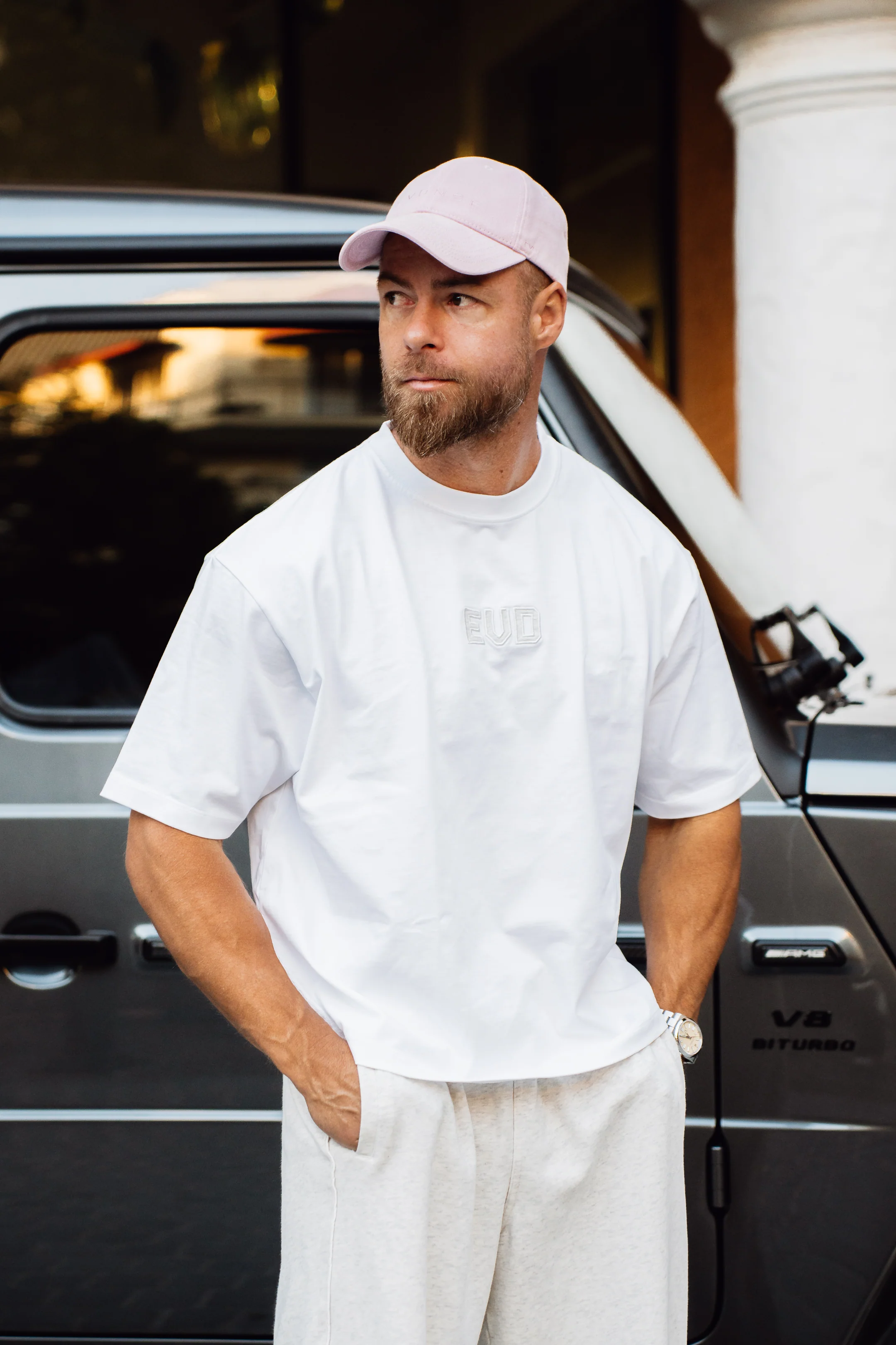 Core Oversized Tee - White - Image 6