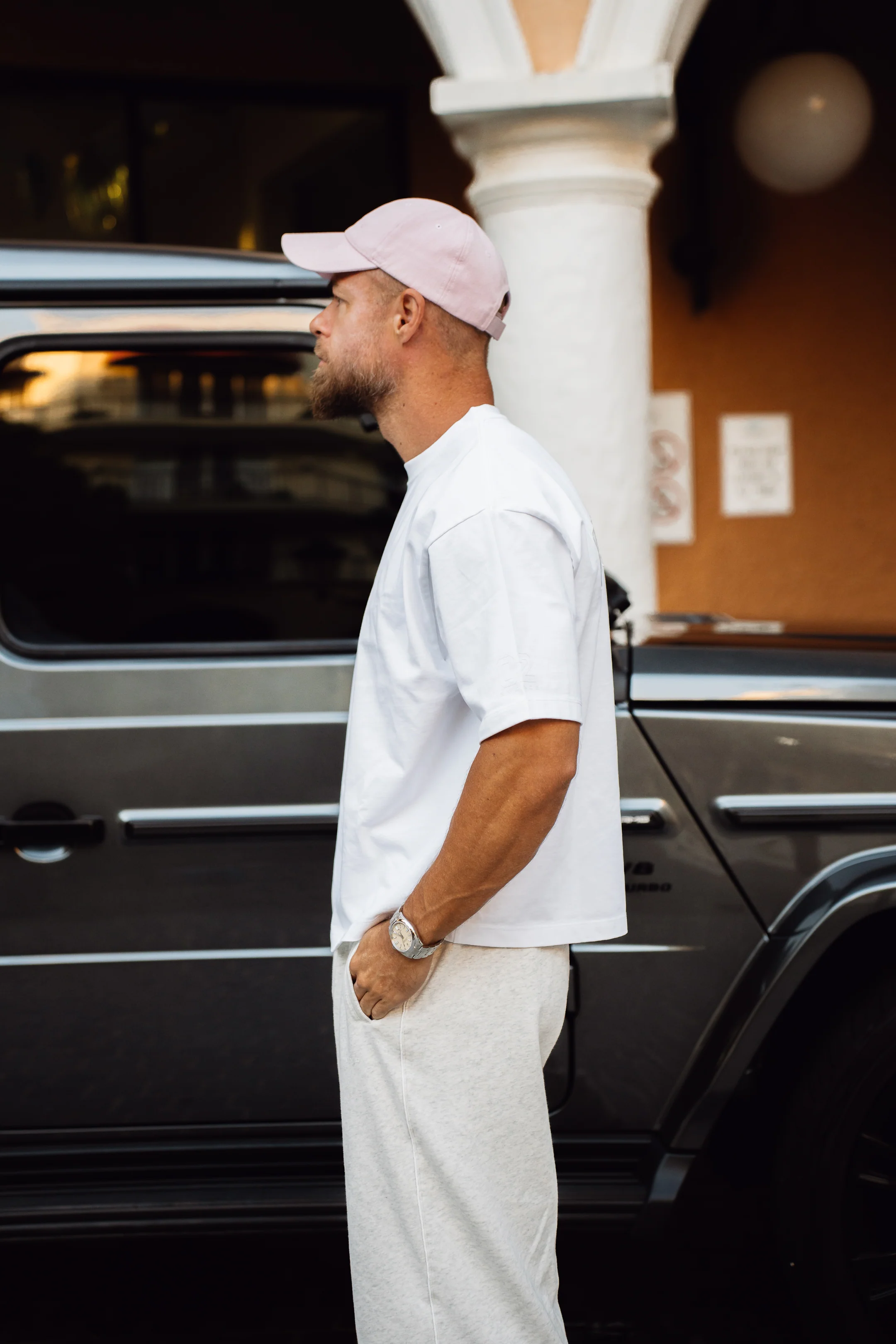 Core Oversized Tee - White - Image 7