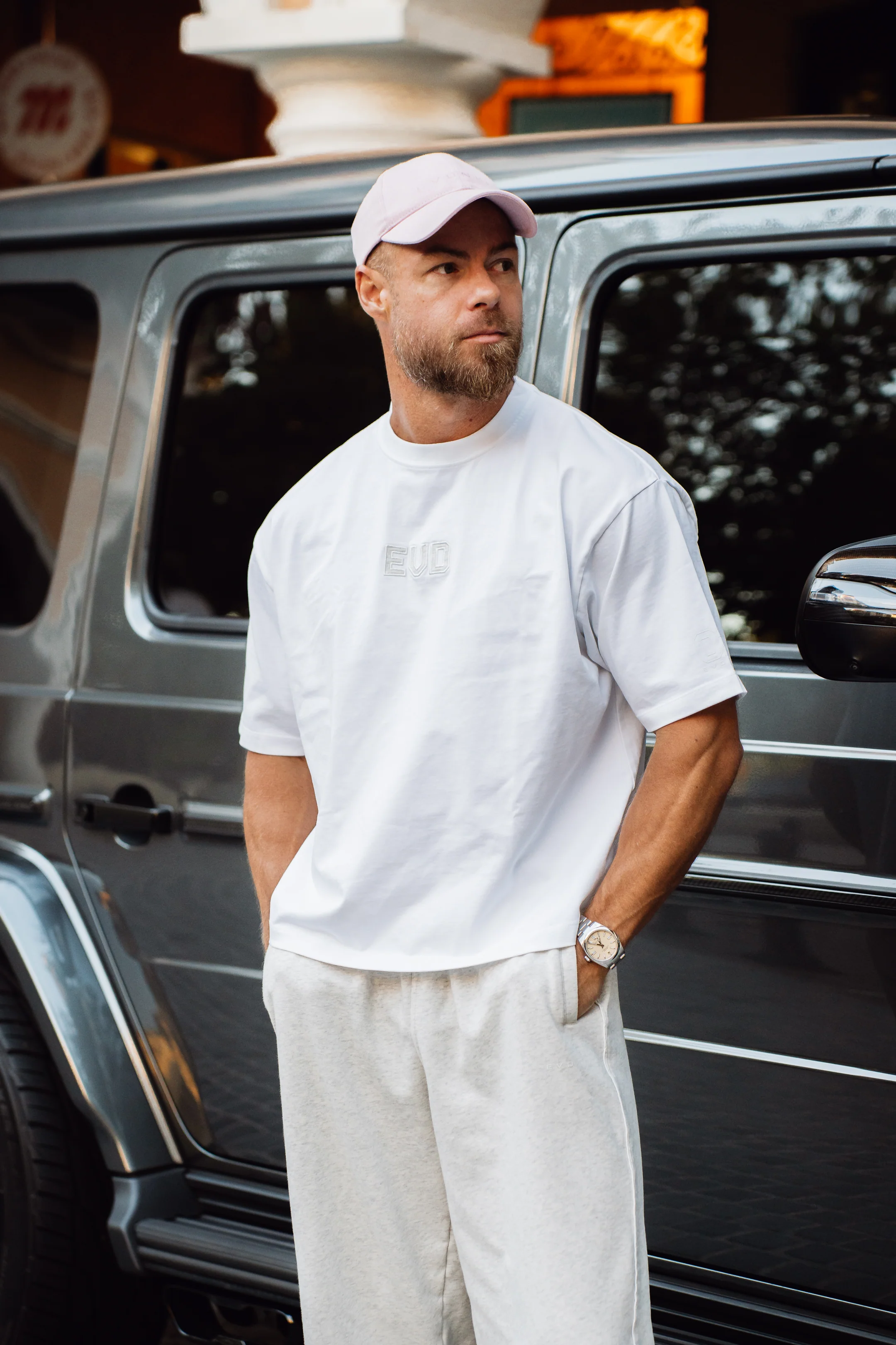 Core Oversized Tee - White - Image 9
