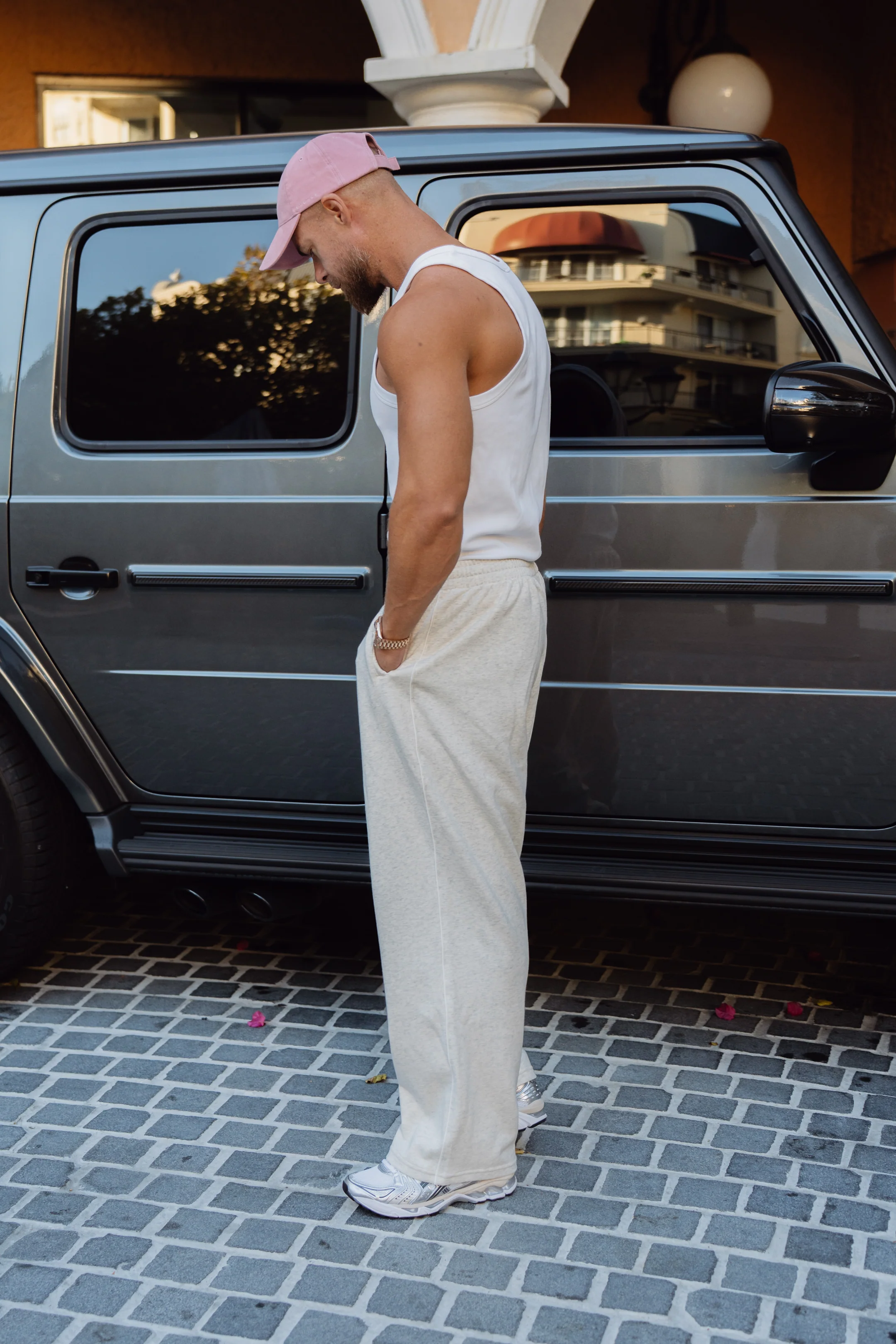 Core Track Pants - Grey Marl - Image 3