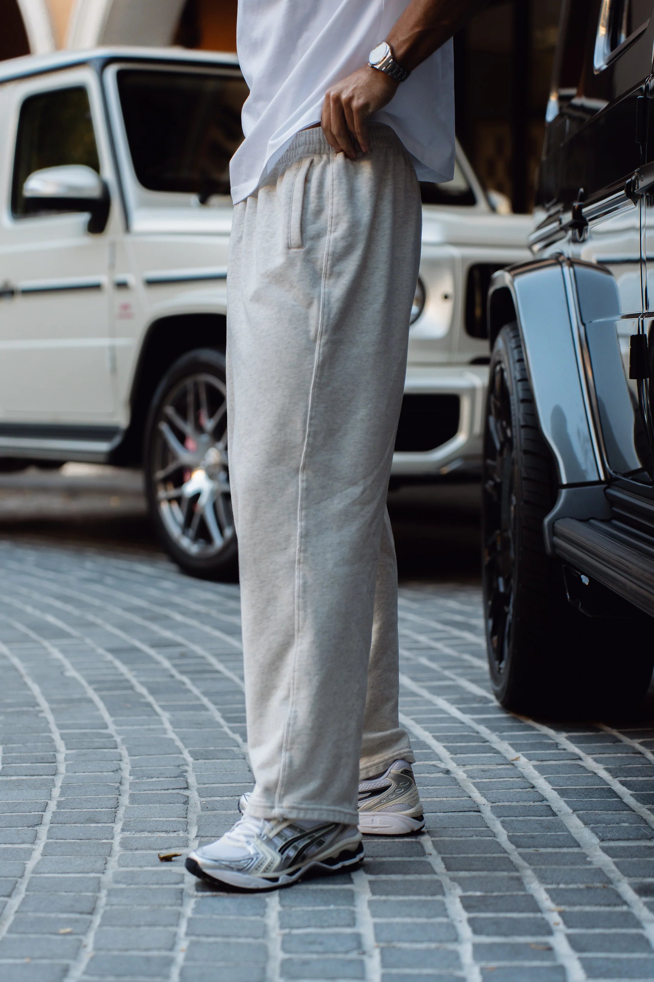 Core Track Pants - Grey Marl - Image 6