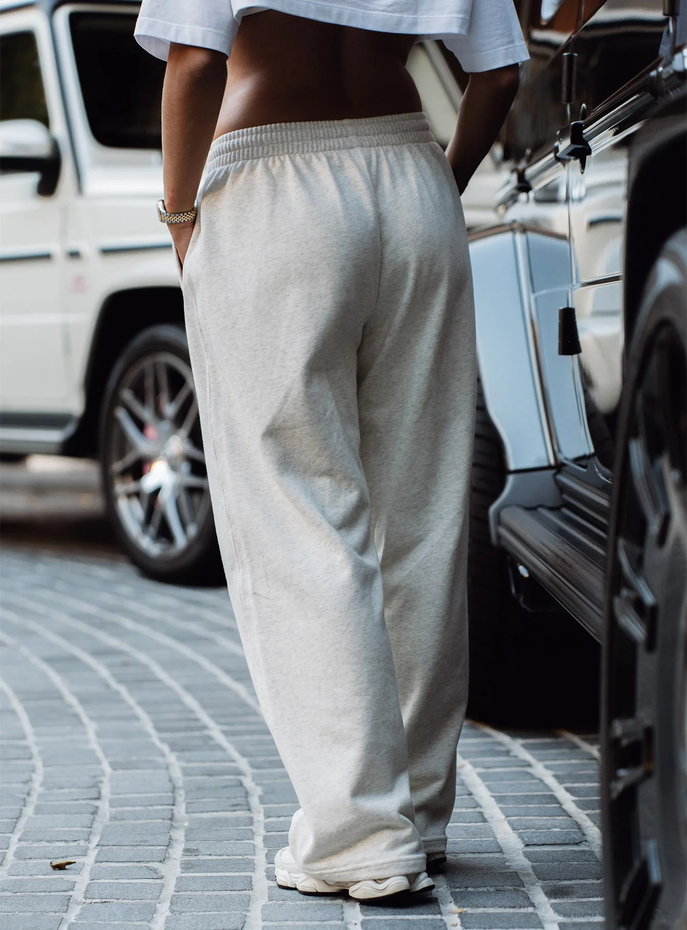 Core Track Pants - Grey Marl - Image 7