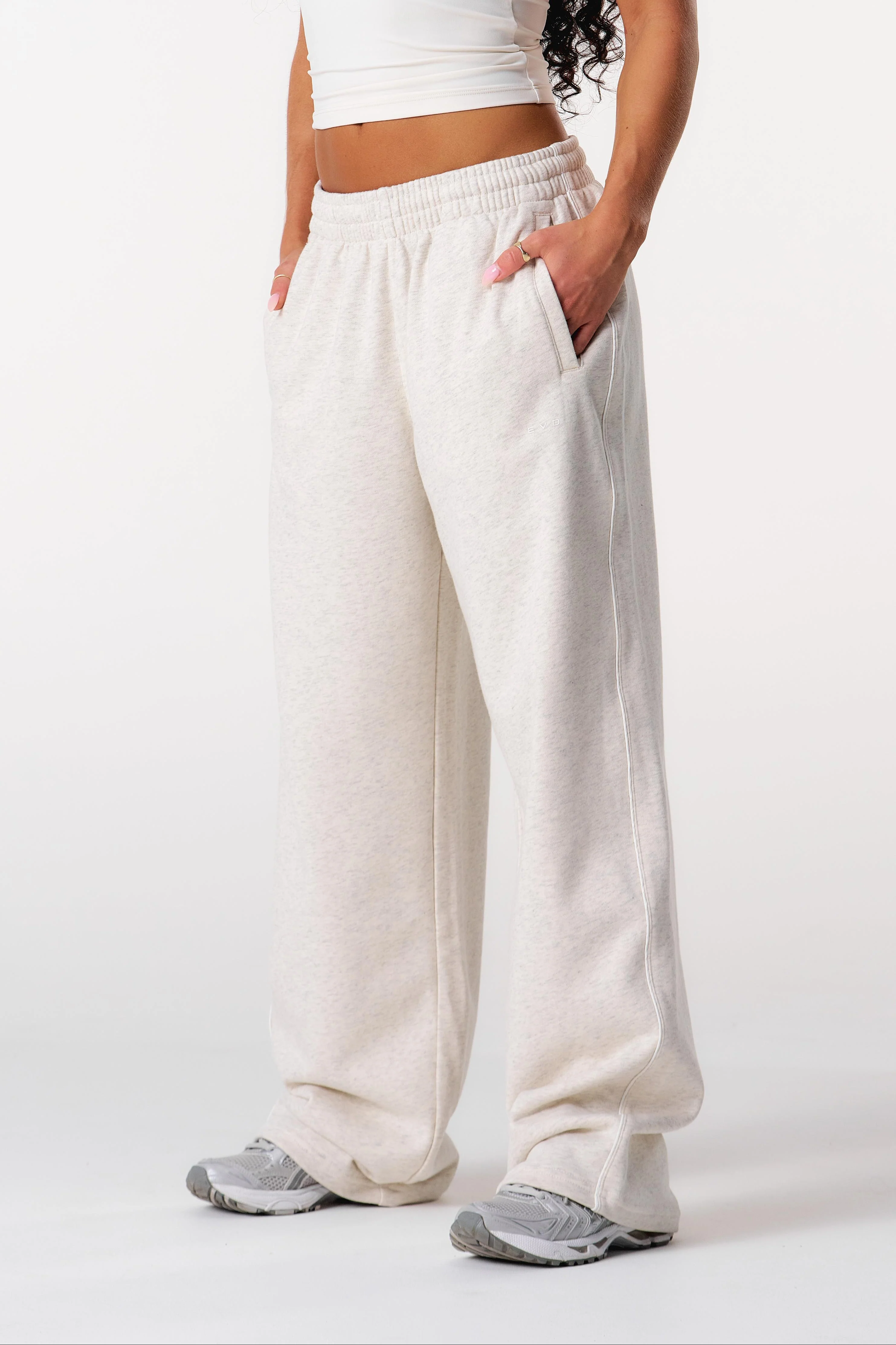 Core Track Pants - Grey Marl - Image 8