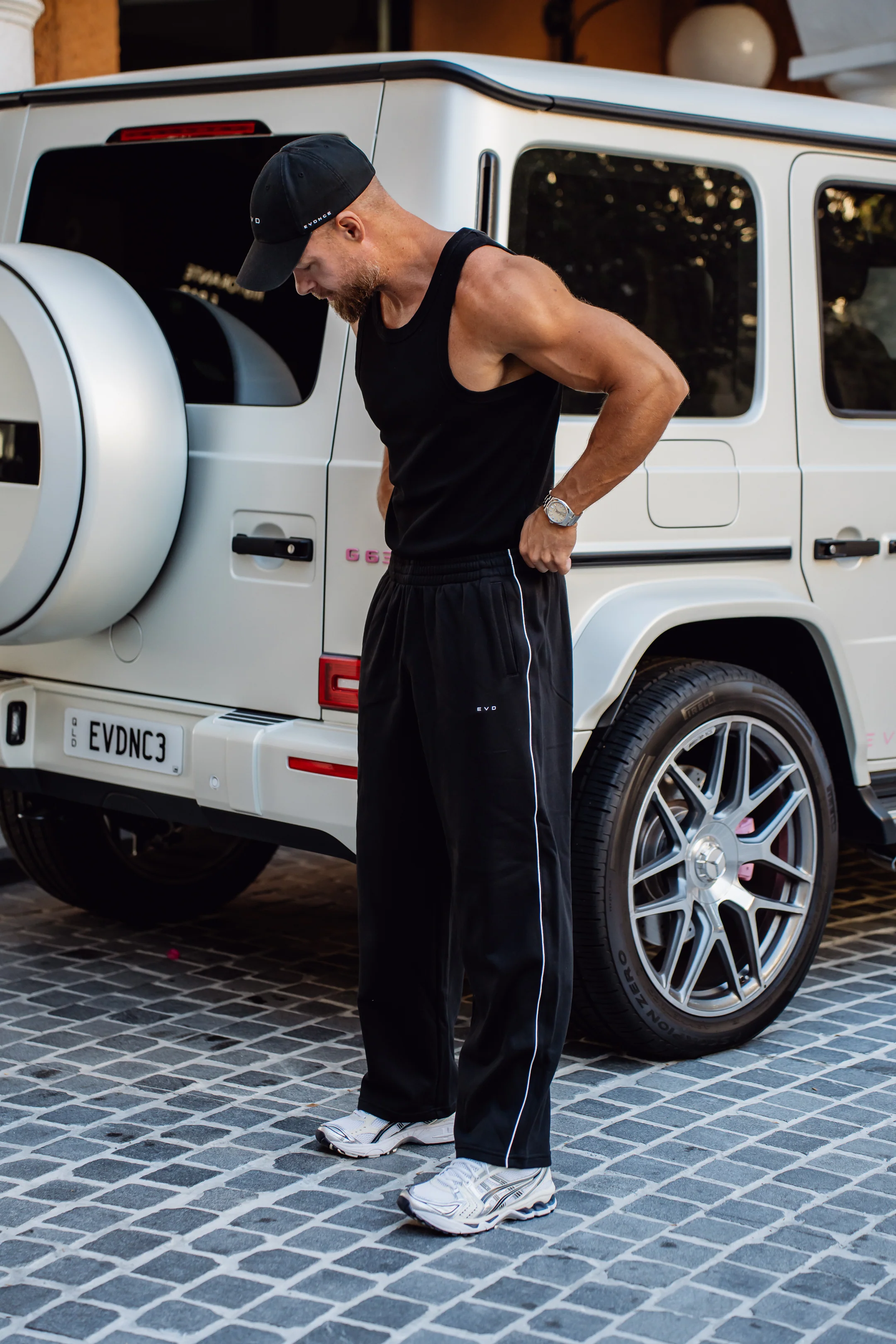 Core Ribbed Tank - Black - Image 4