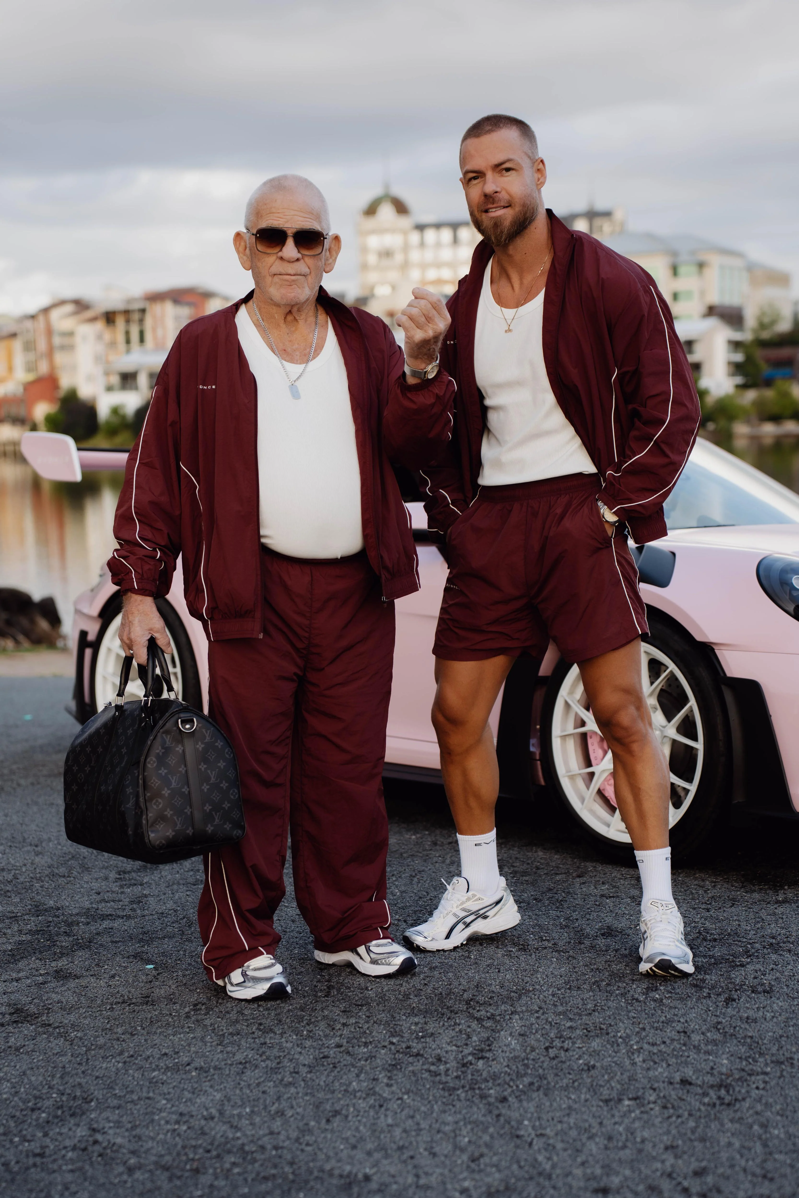 Stride 5" Track Shorts - Burgundy - Image 3
