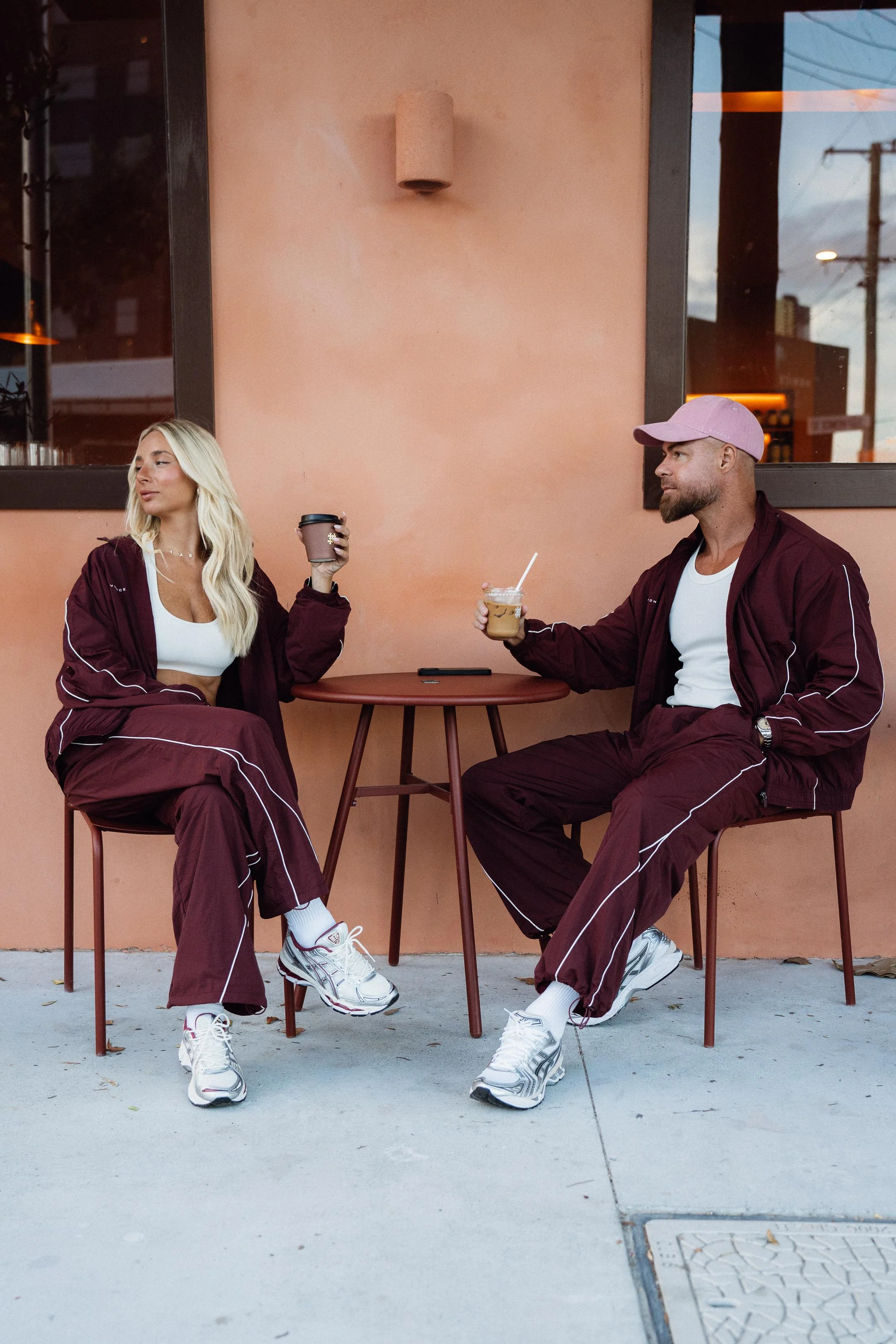 Stride Trackpants - Burgundy - Image 3