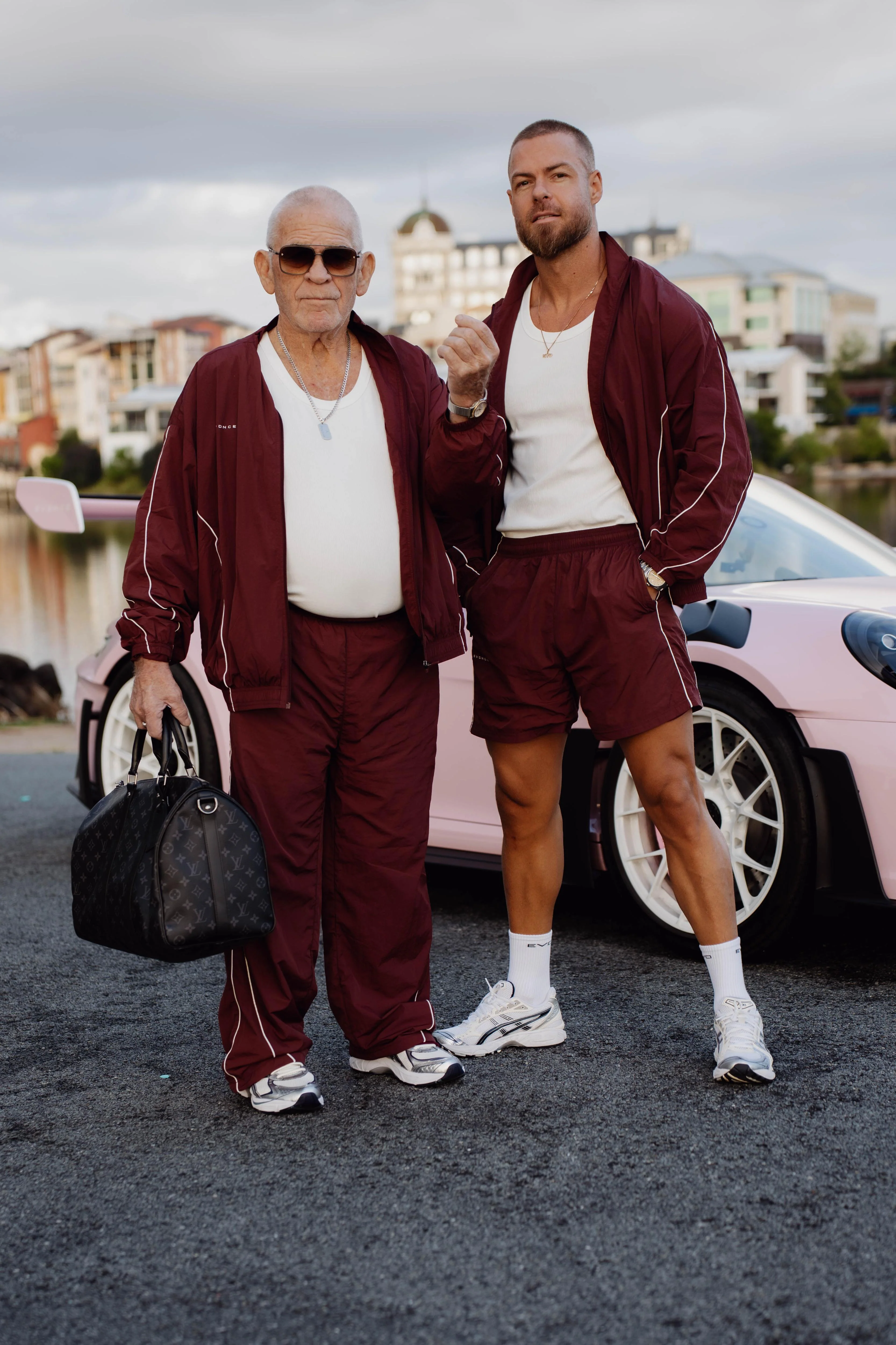Stride Trackpants - Burgundy - Image 4