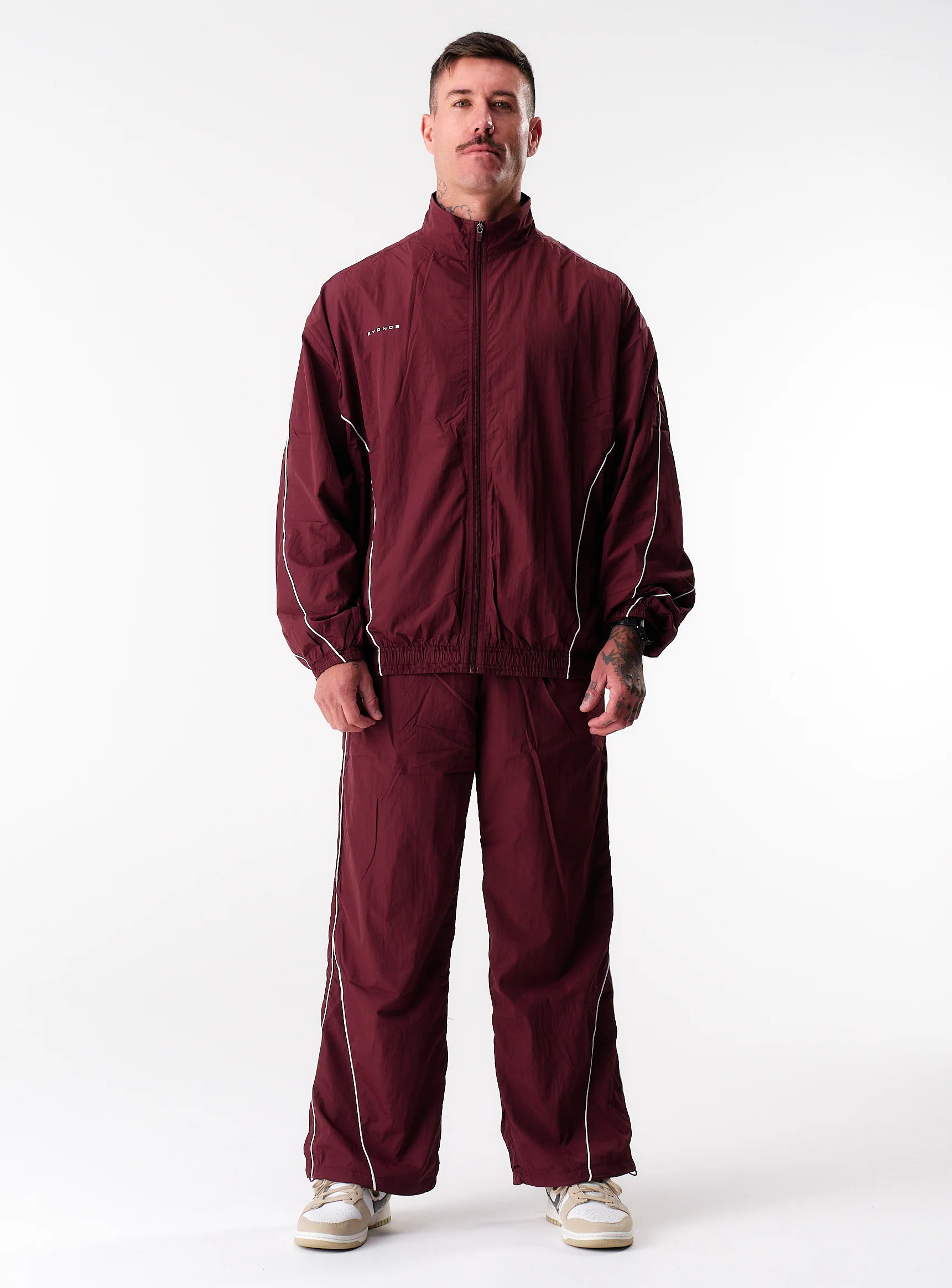 Stride Tracksuit Jacket - Burgundy - Image 14