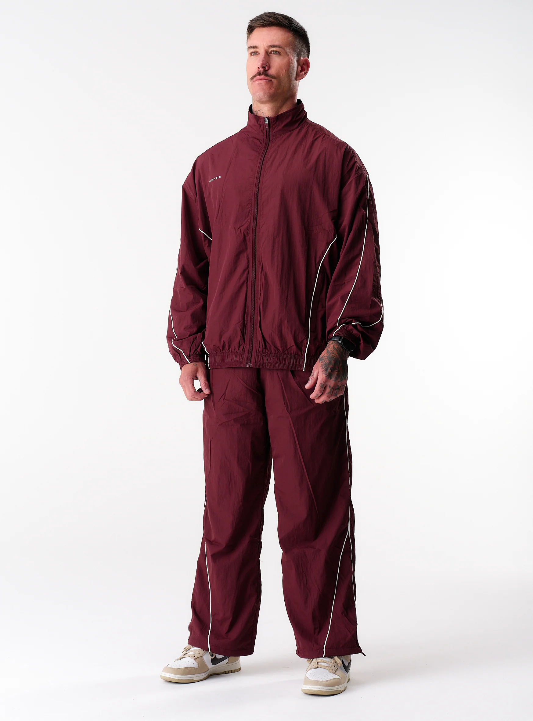 Stride Tracksuit Jacket - Burgundy - Image 16