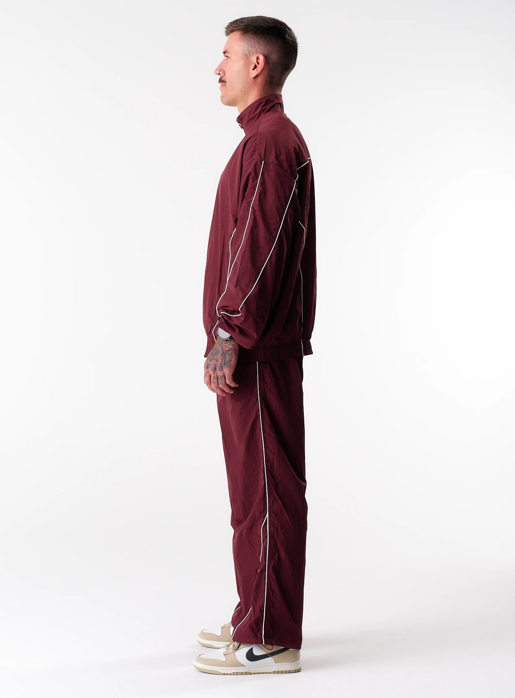 Stride Tracksuit Jacket - Burgundy - Image 17