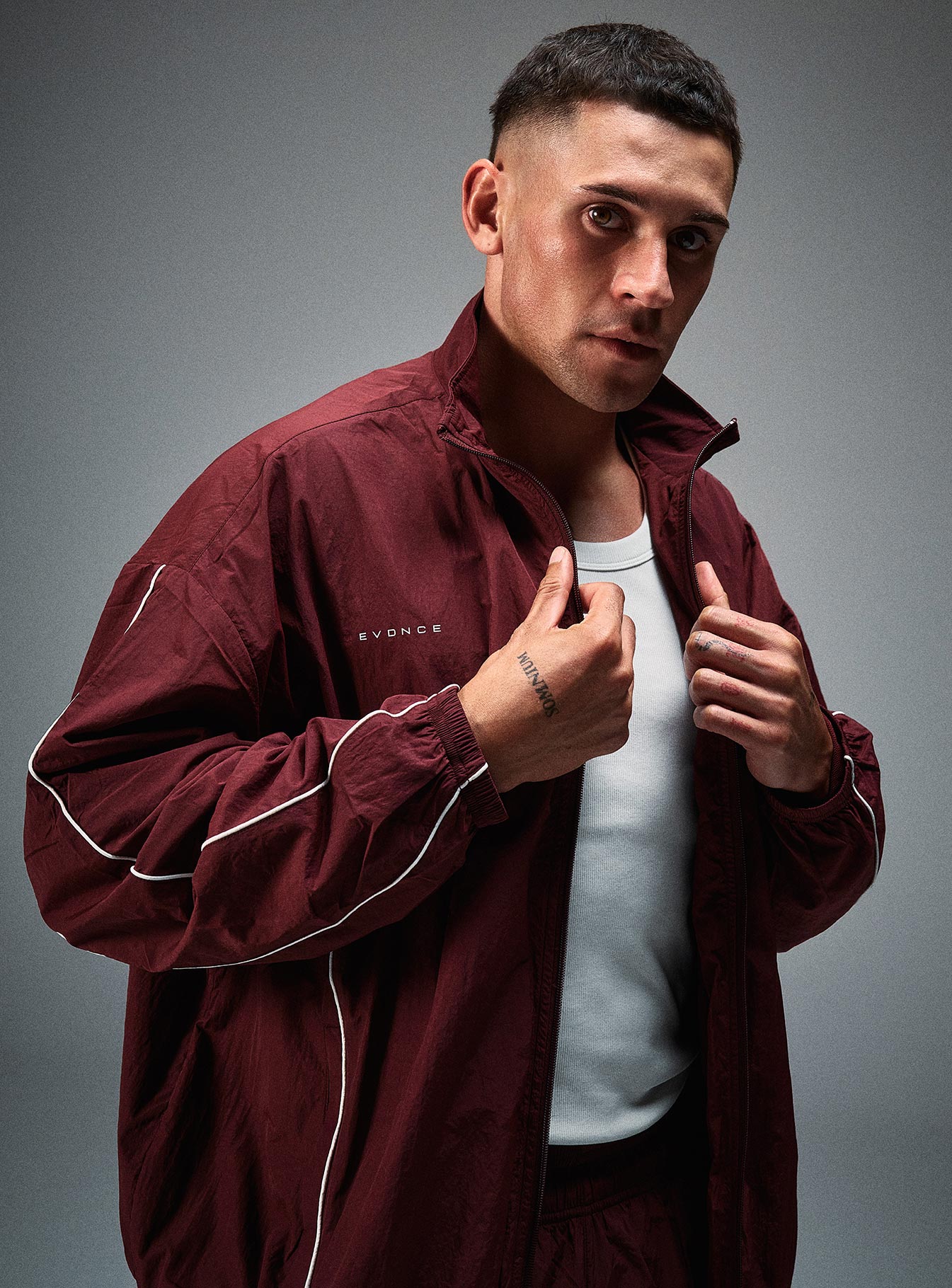 Stride Tracksuit Jacket - Burgundy - Image 23