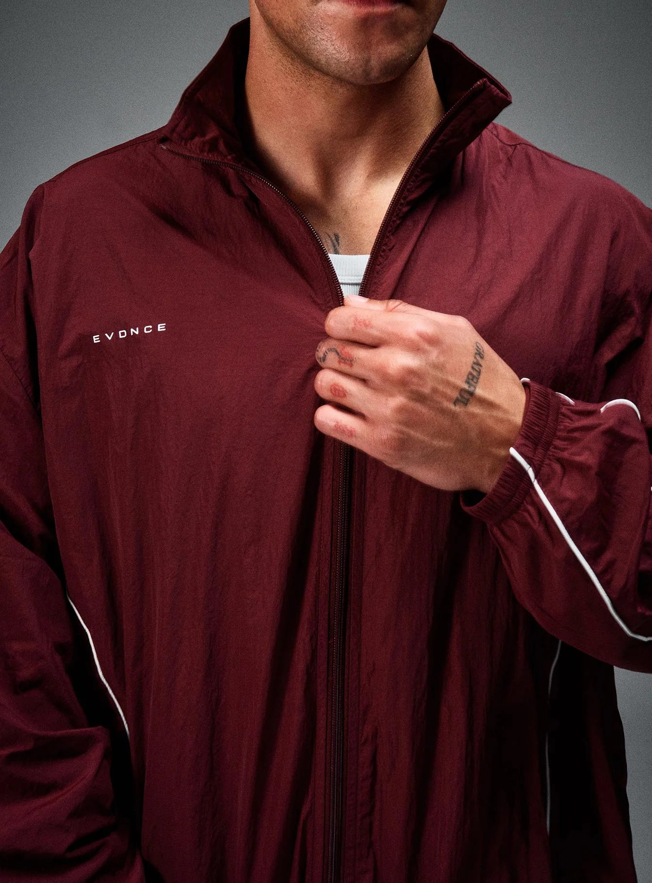Stride Tracksuit Jacket - Burgundy - Image 24