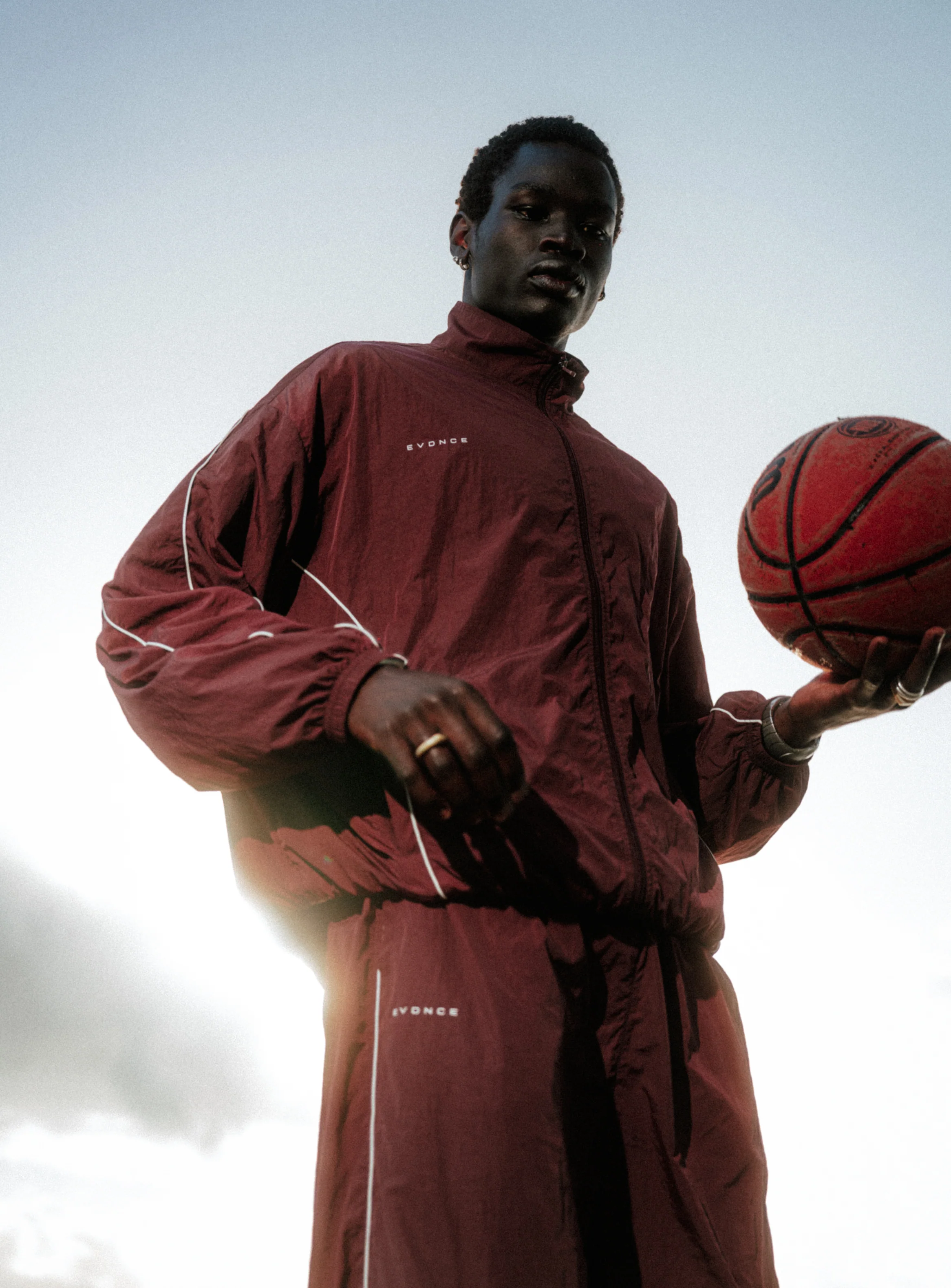 Stride Tracksuit Jacket - Burgundy - Image 26