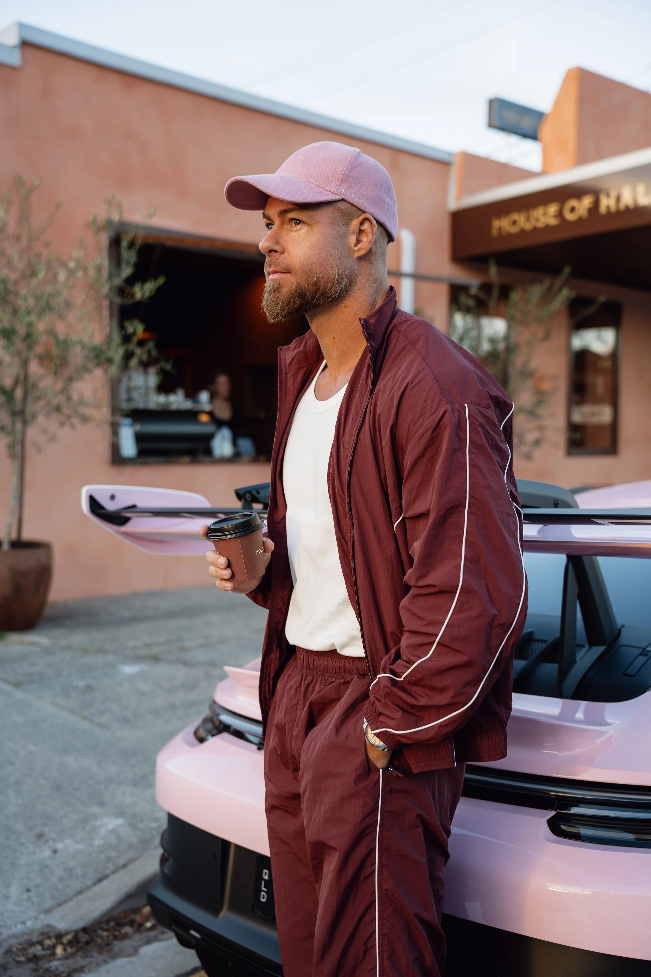 Stride Tracksuit Jacket - Burgundy - Image 7