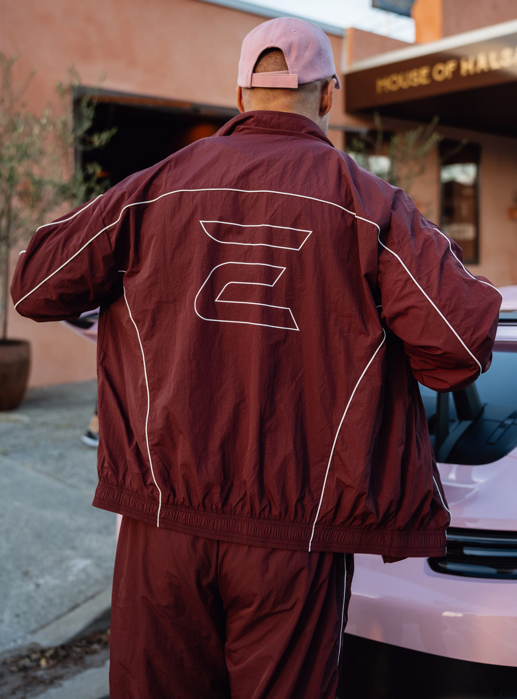 Stride Tracksuit Jacket - Burgundy - Image 8
