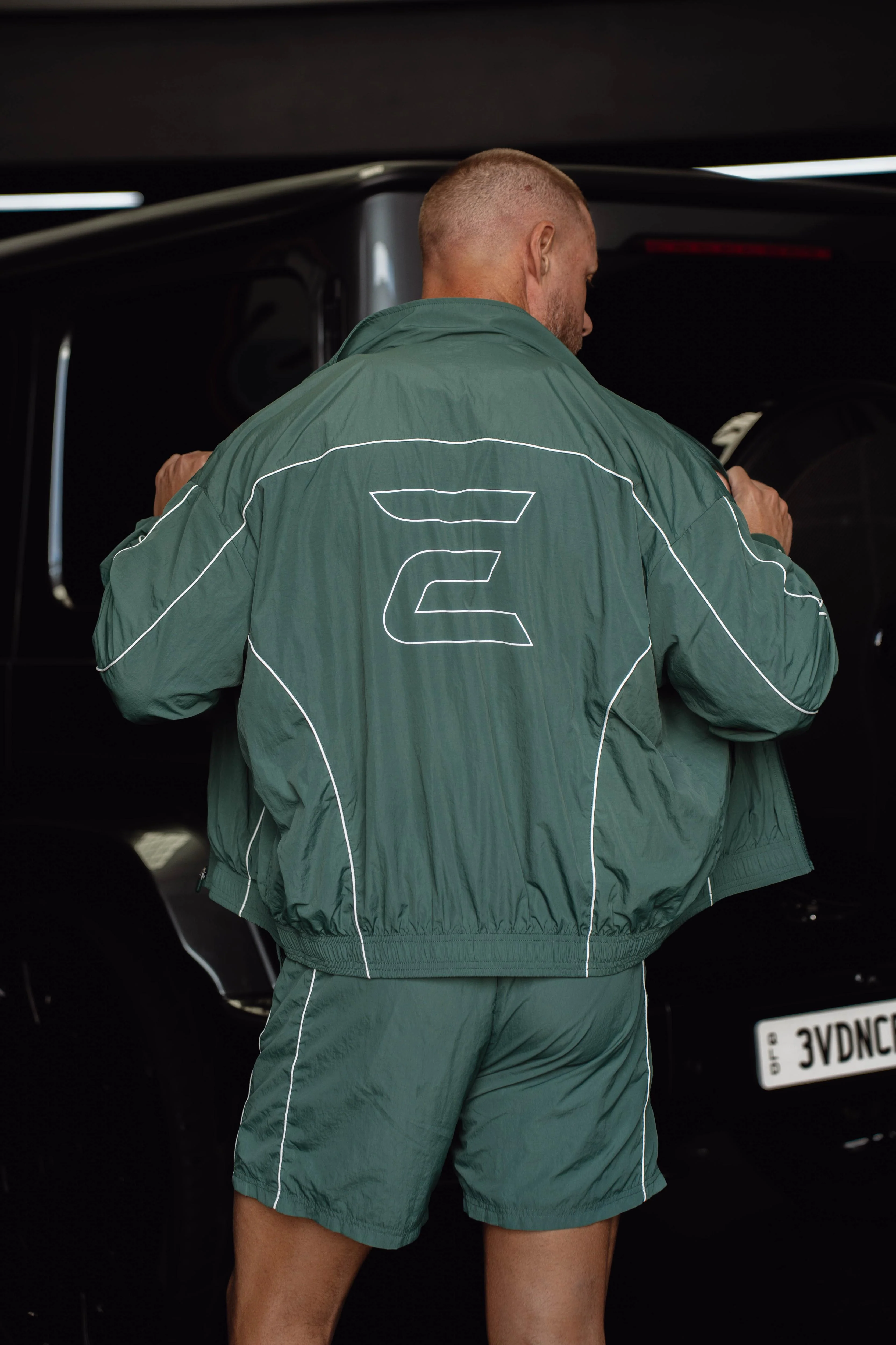Stride Tracksuit Jacket - Field Green - Image 4