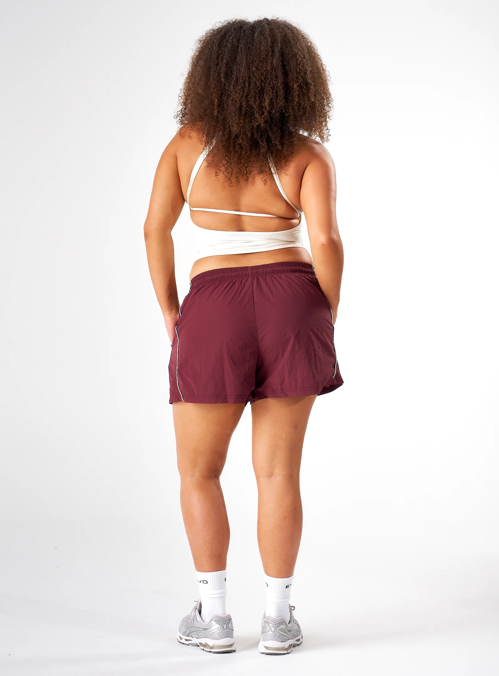 Women's Stride 3" Track Shorts - Burgundy - Image 5