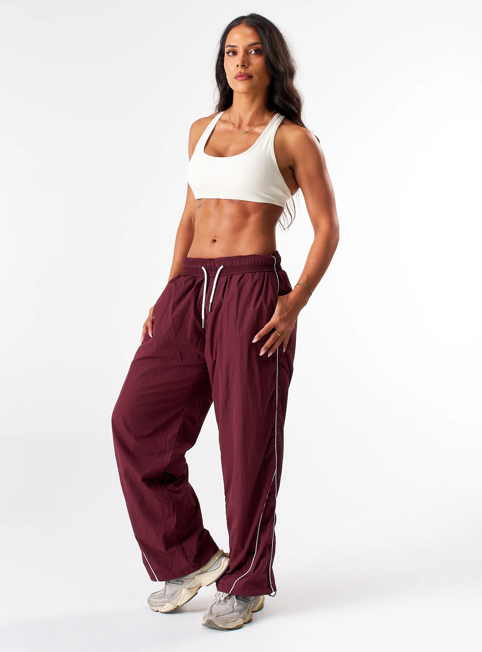 Stride Trackpants - Burgundy - Image 17