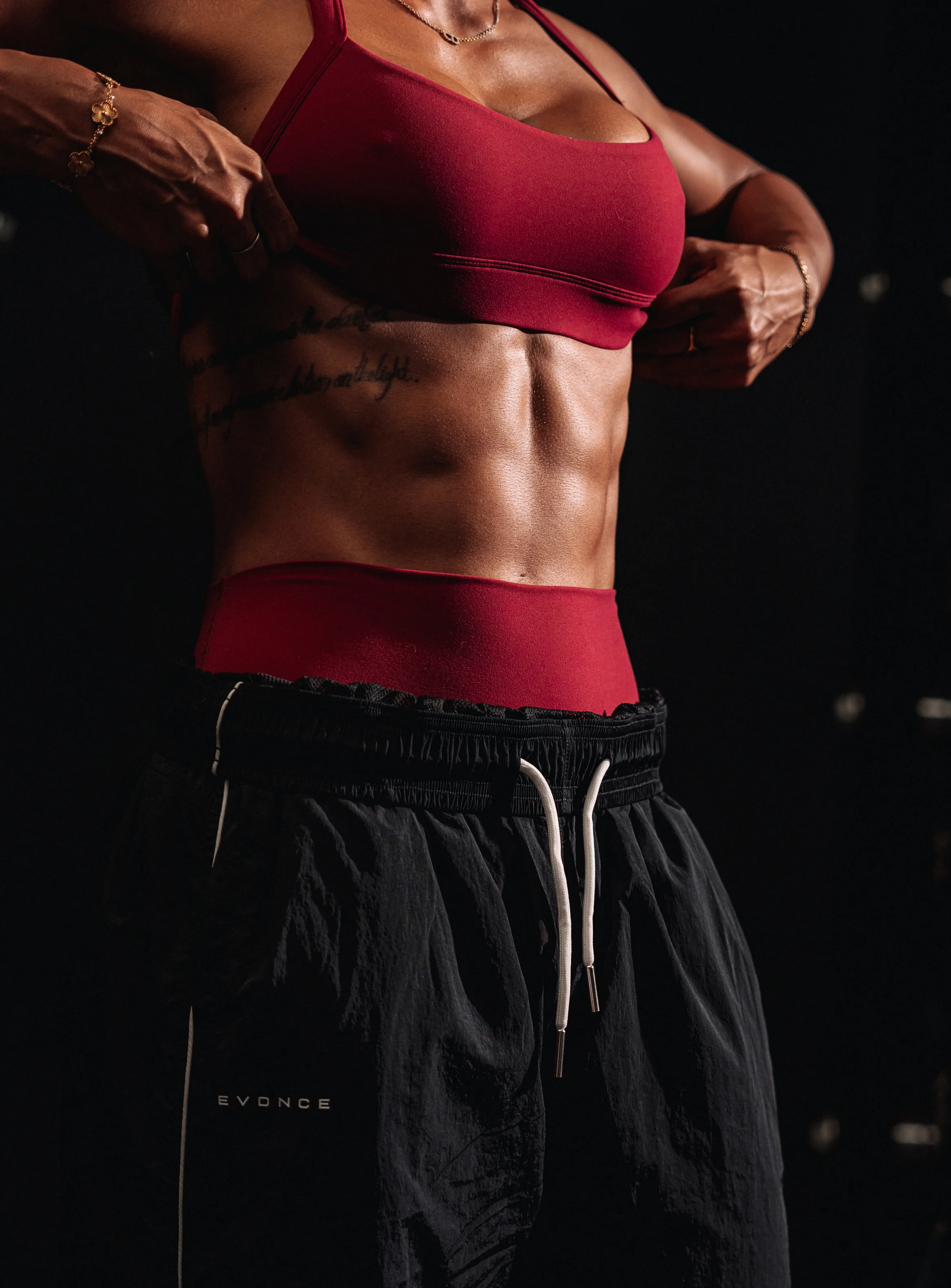 Women's Stride Trackpants - Jet Black - Image 9