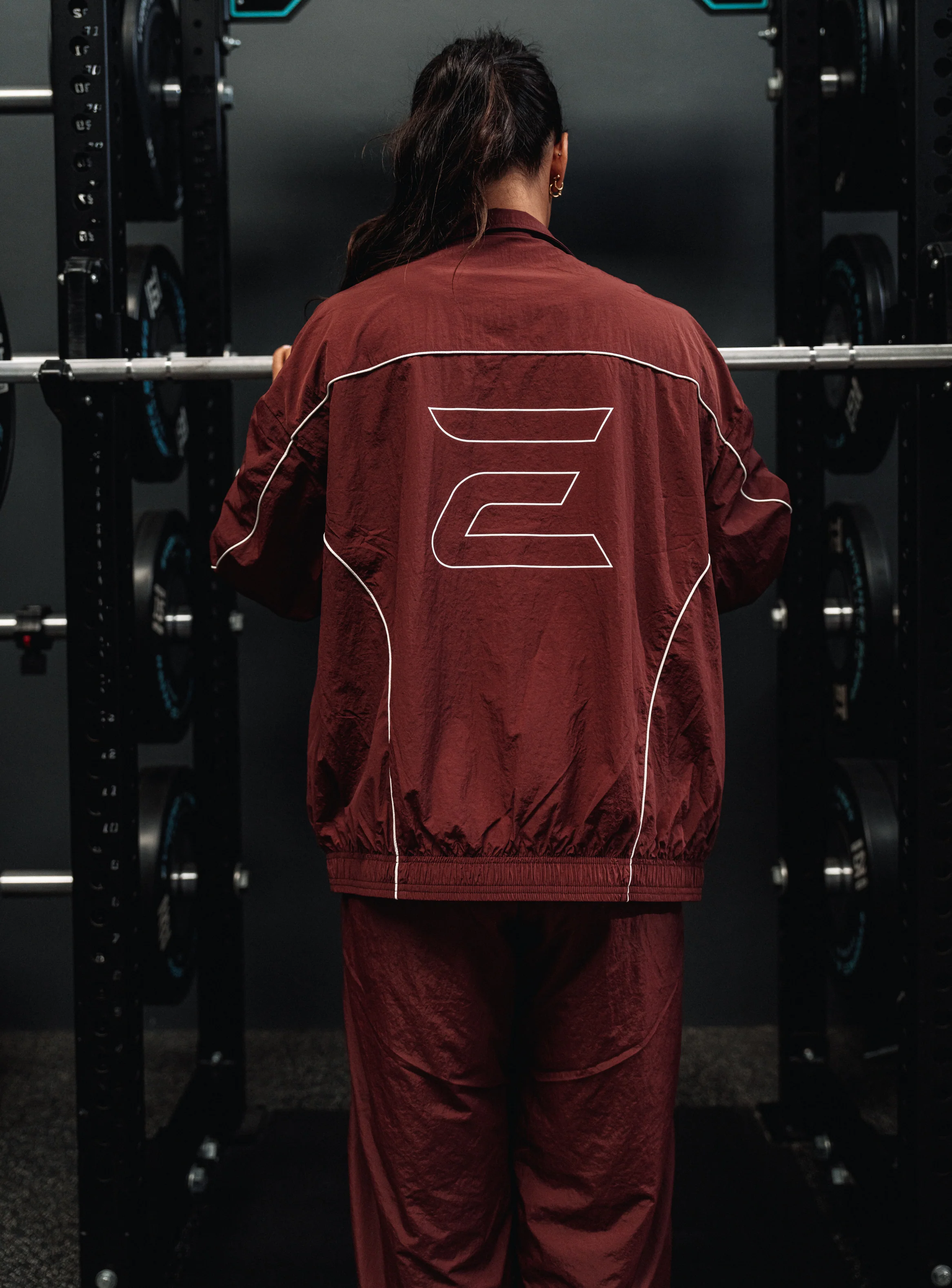 Women's Stride Tracksuit Jacket - Burgundy - Image 12