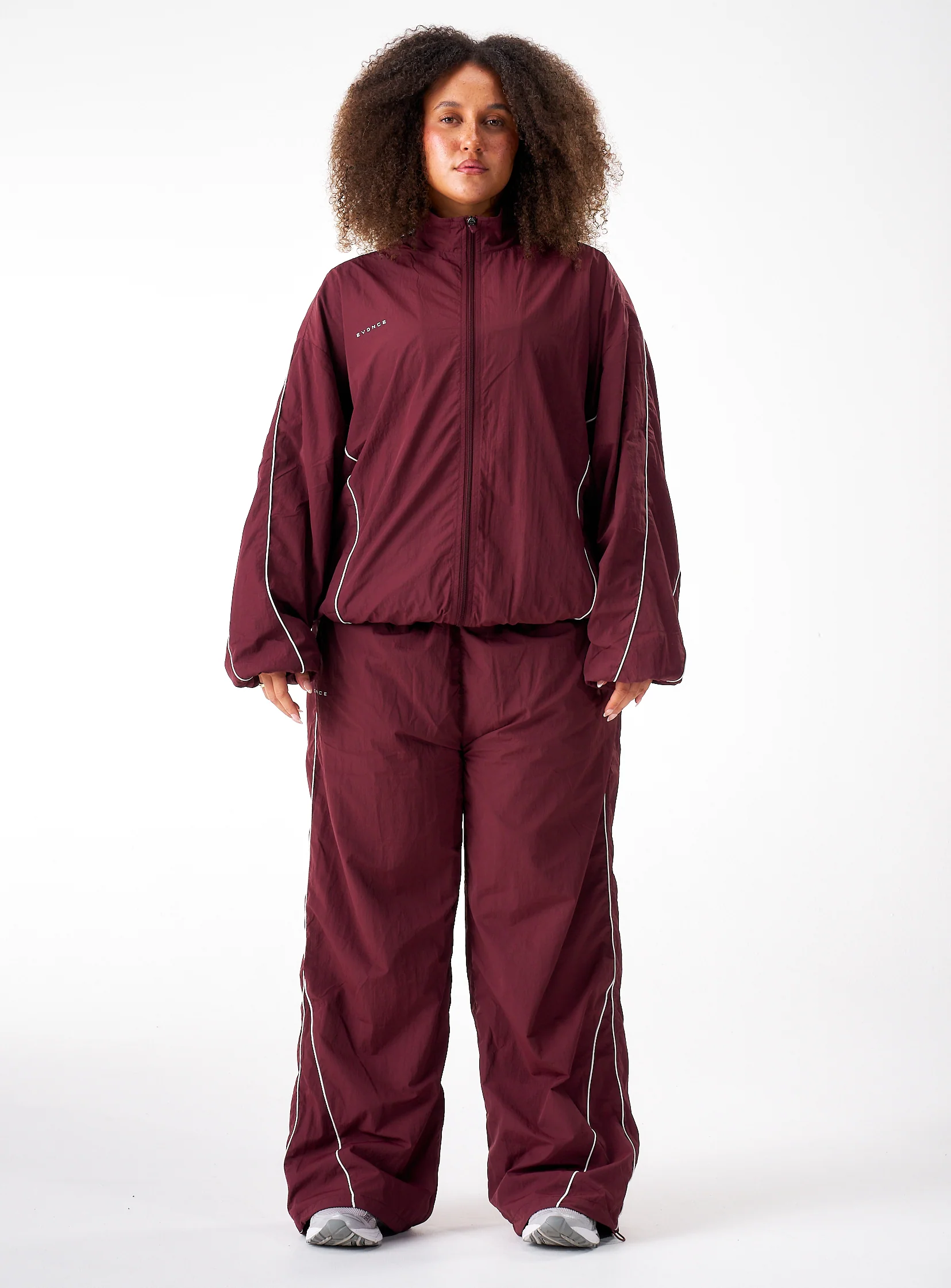 Women's Stride Tracksuit Jacket - Burgundy - Image 3