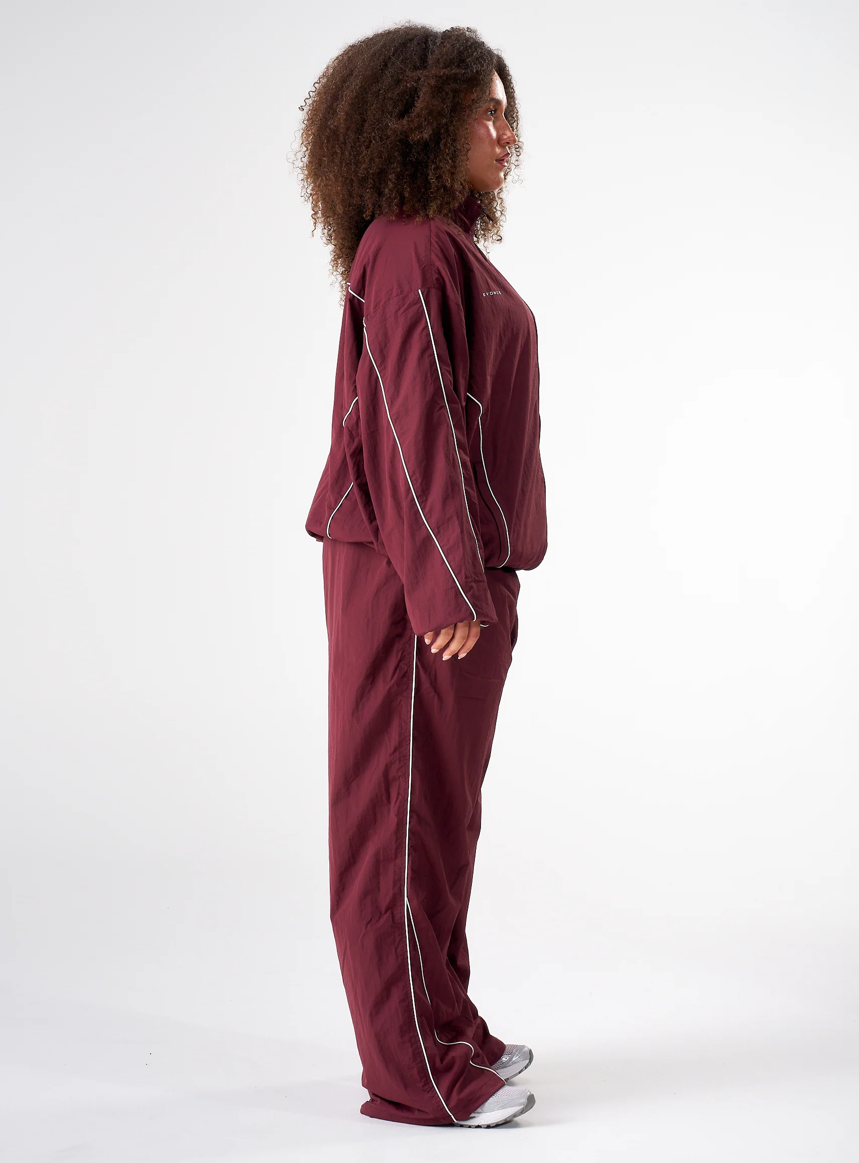 Women's Stride Tracksuit Jacket - Burgundy - Image 8
