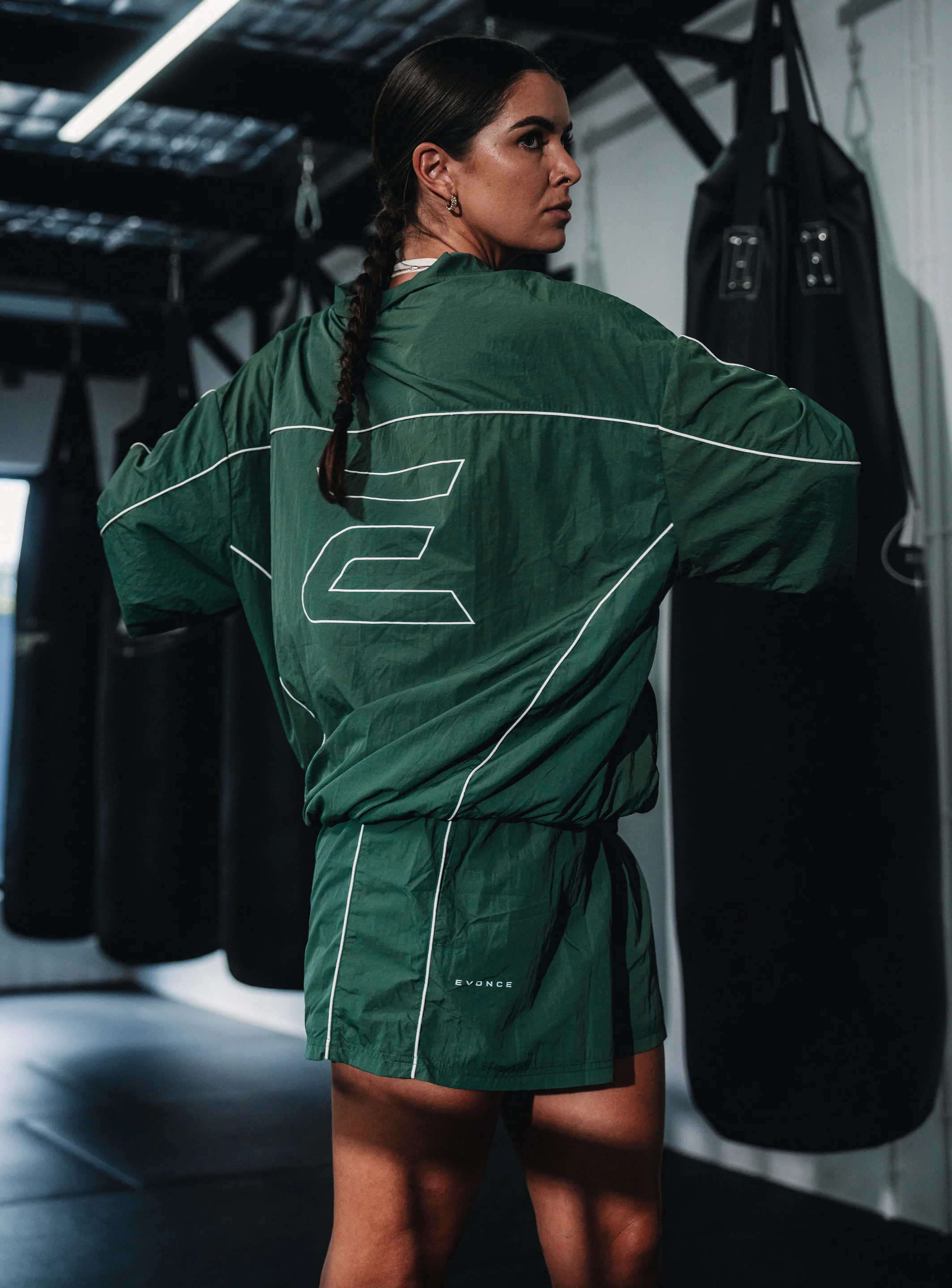 Women's Stride Tracksuit Jacket - Field Green