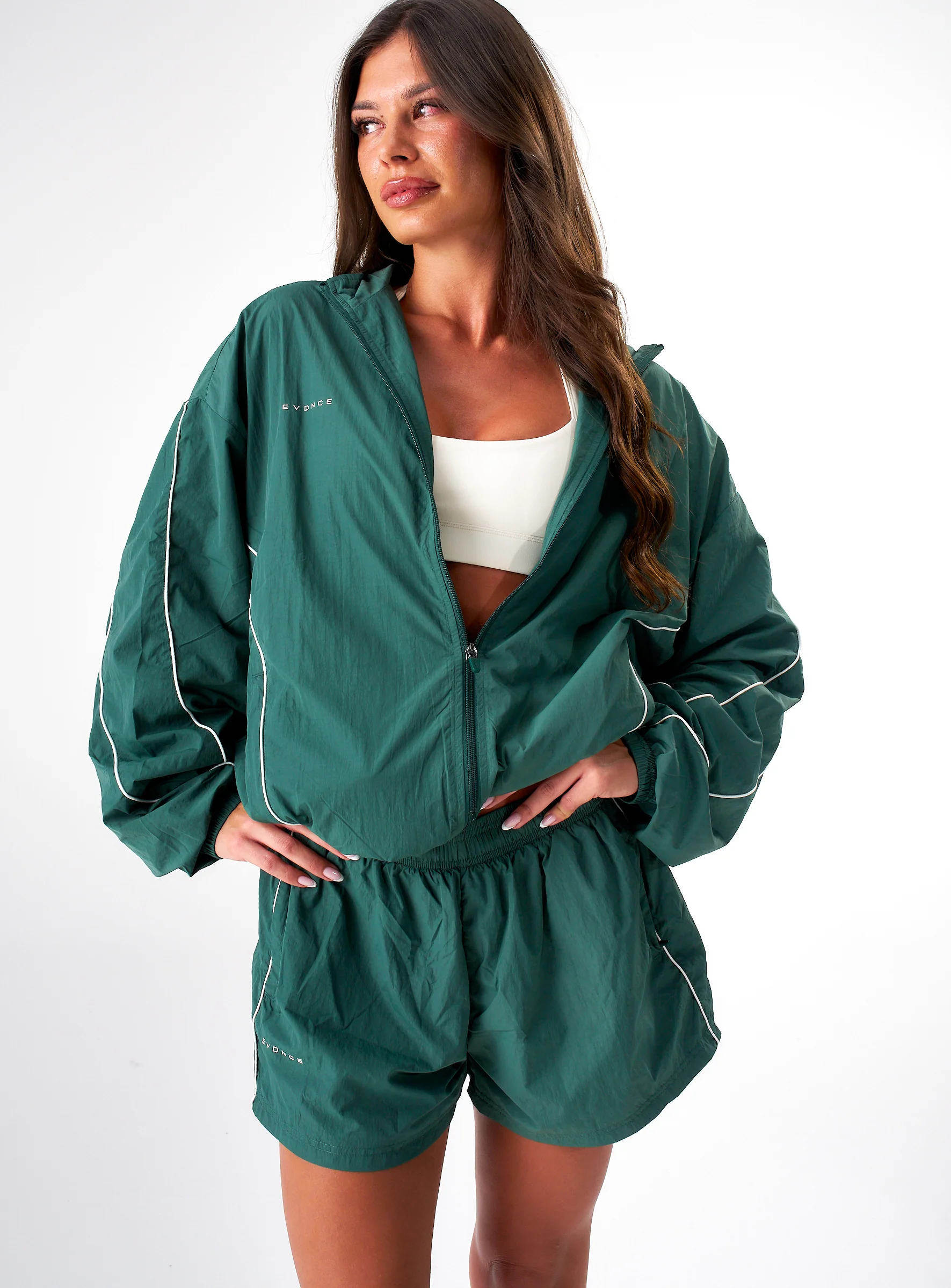 Women's Stride Tracksuit Jacket - Field Green - Image 2