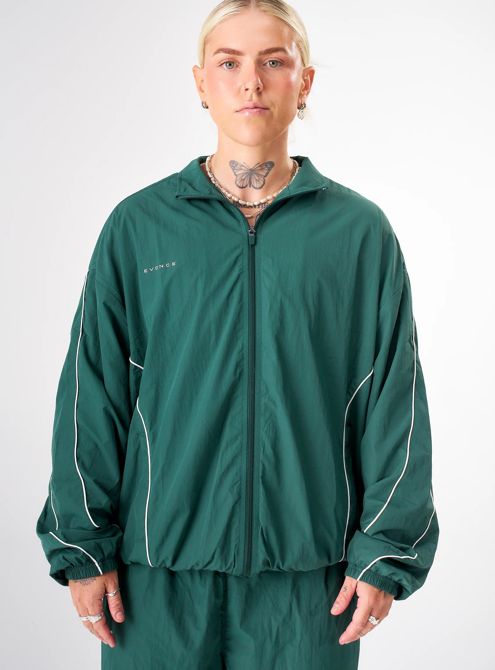 Women's Stride Tracksuit Jacket - Field Green - Image 3