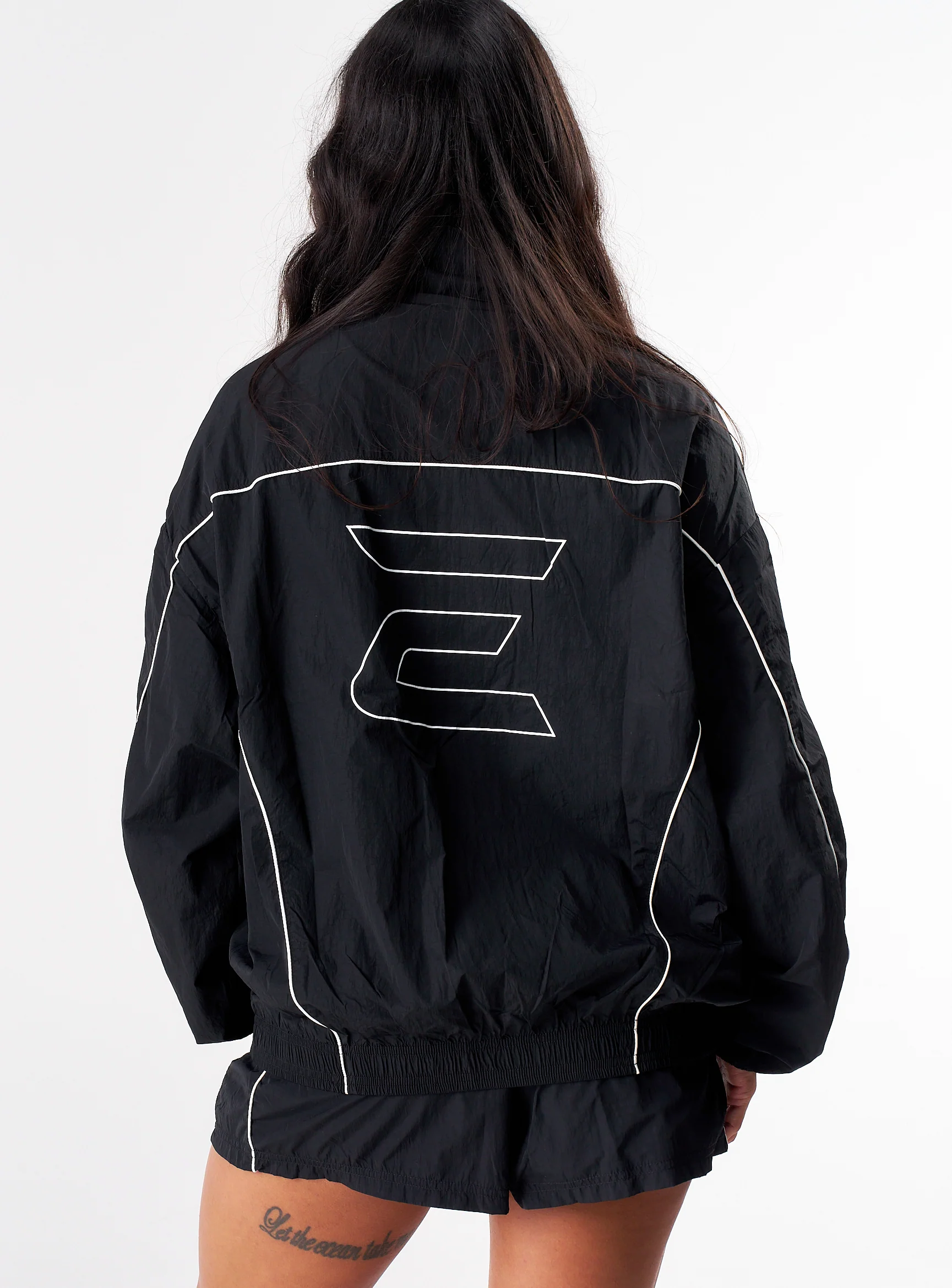 Women's Stride Tracksuit Jacket - Jet Black