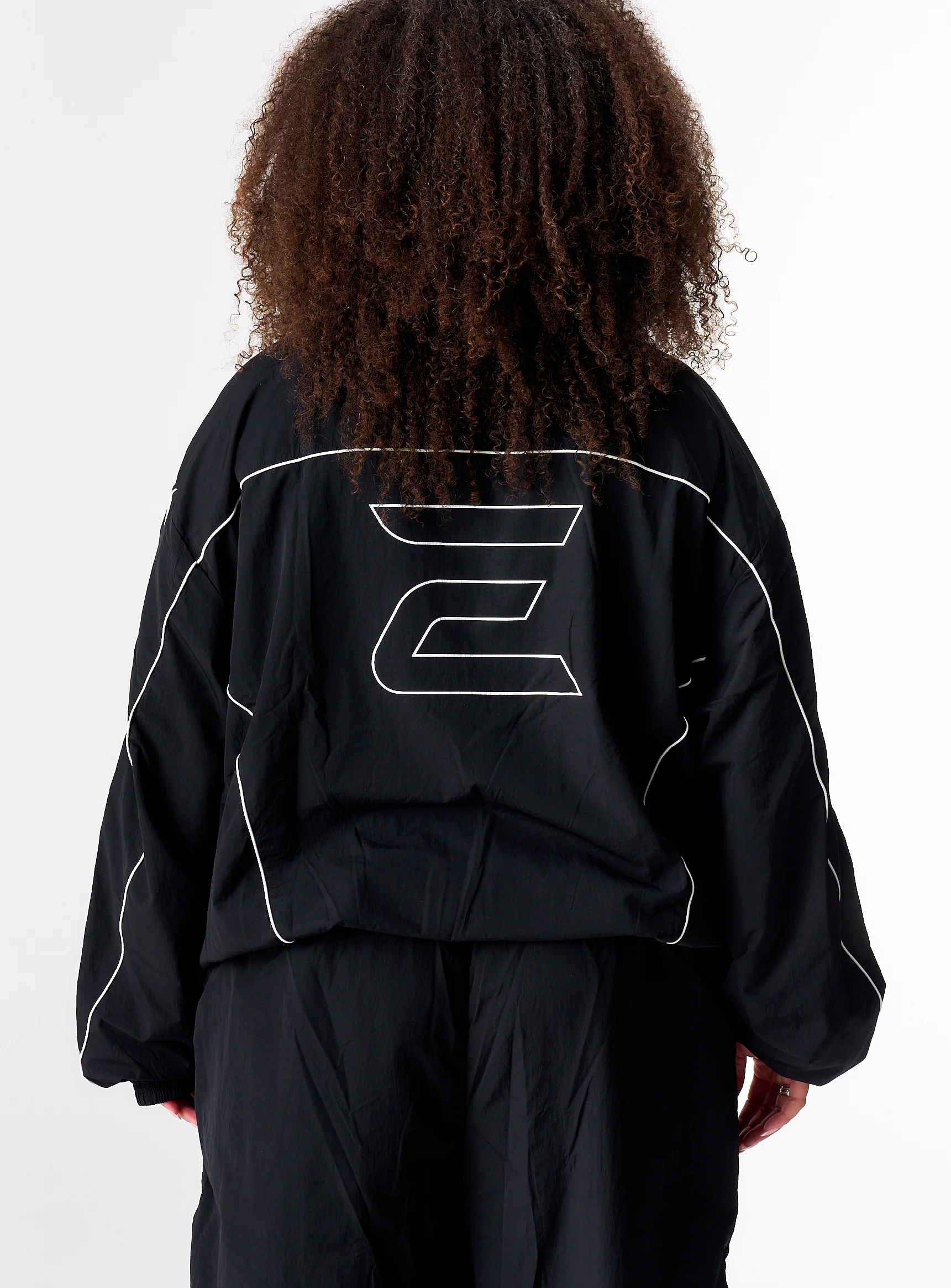 Women's Stride Tracksuit Jacket - Jet Black - Image 5