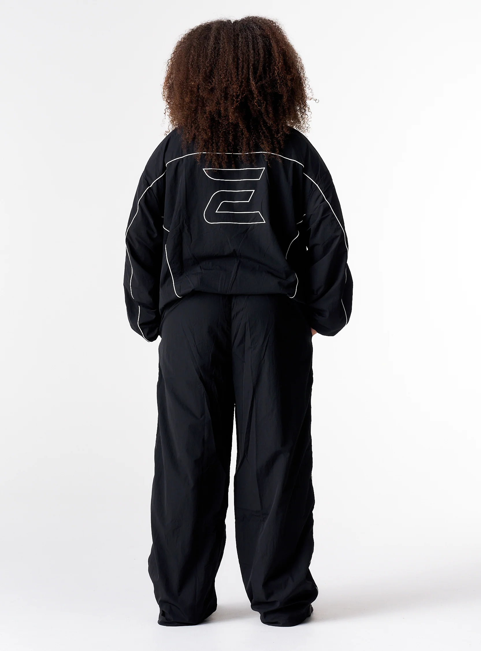 Women's Stride Tracksuit Jacket - Jet Black - Image 6